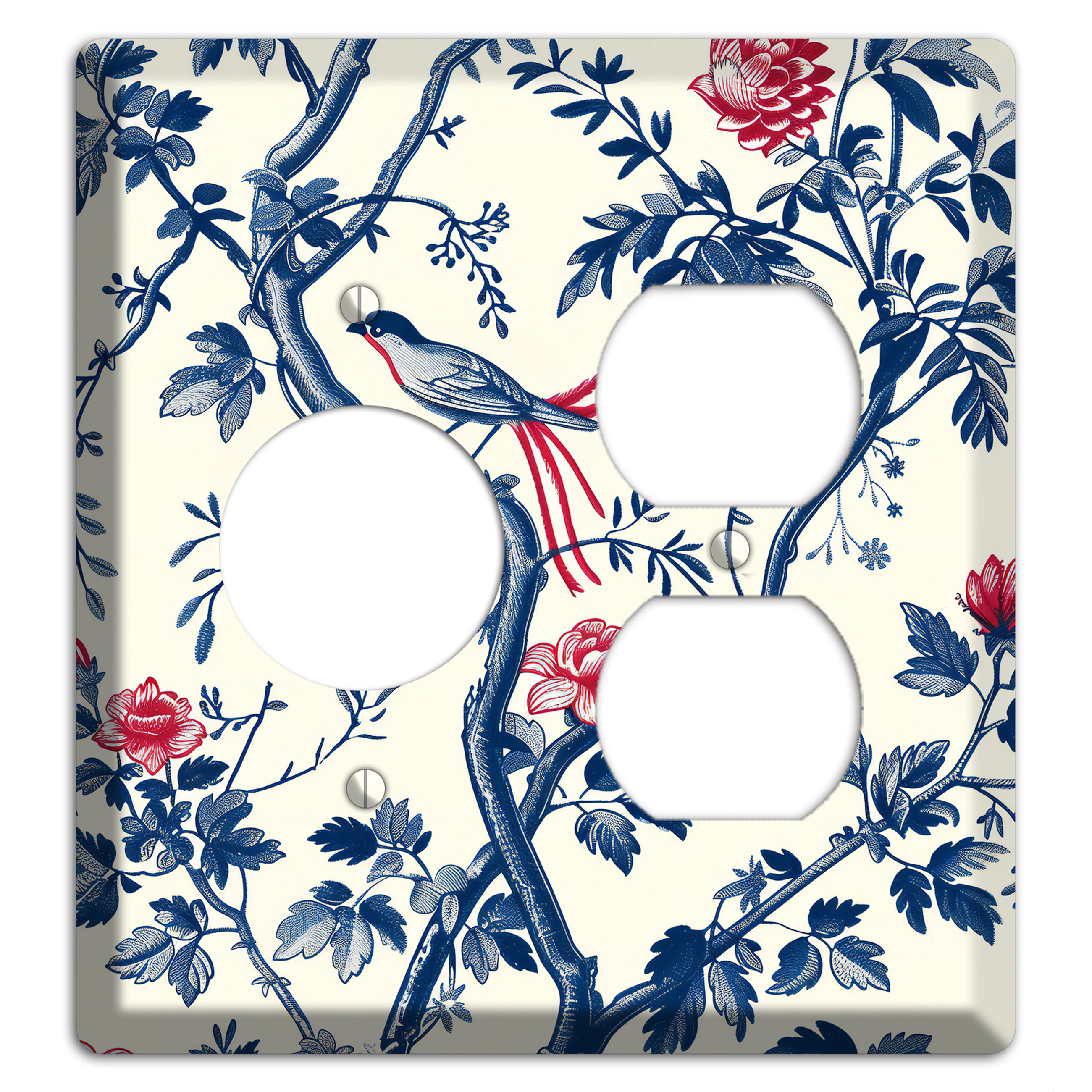 Crimson Wing Reverie Receptacle / Duplex Wallplate