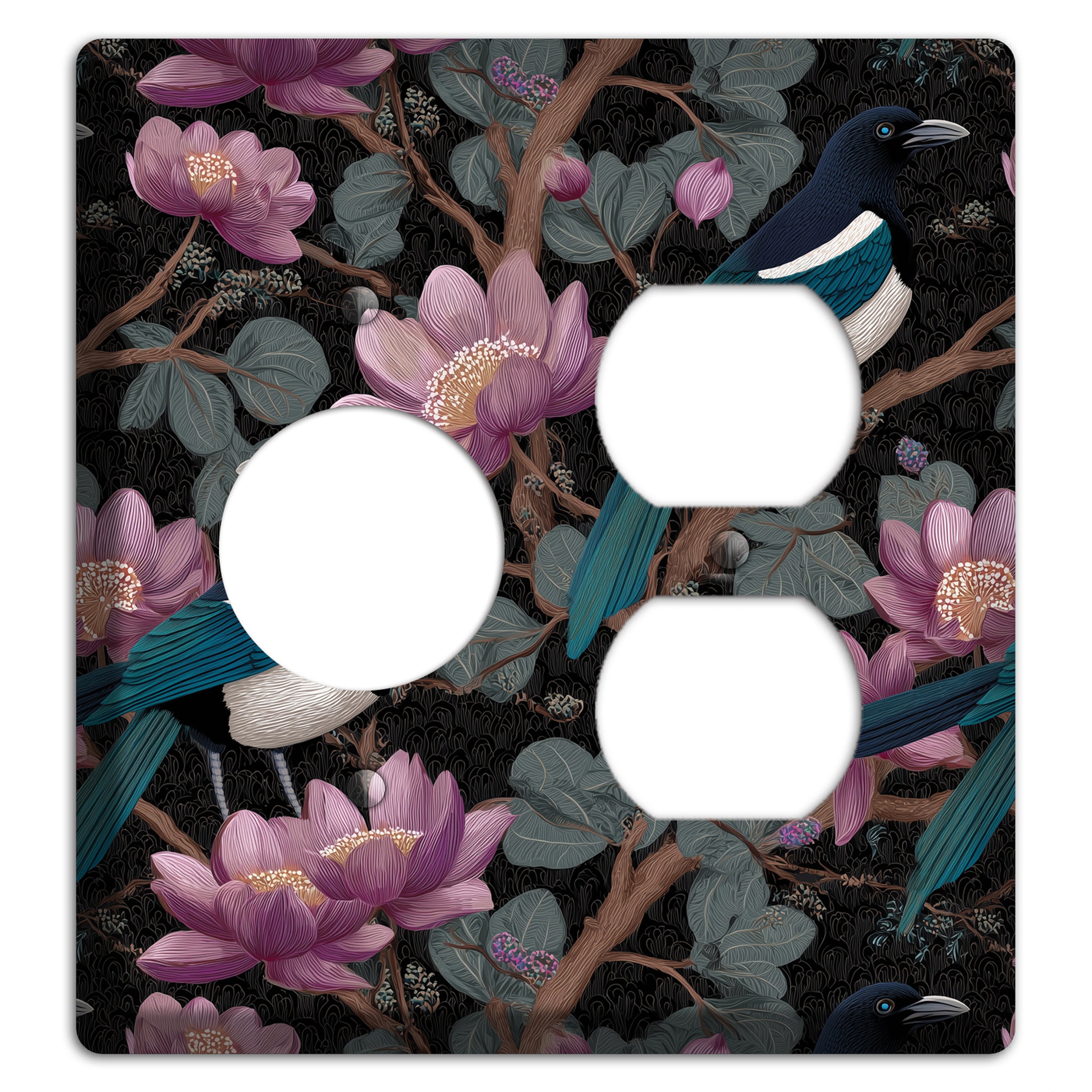 Magpie Moon Garden Receptacle / Duplex Wallplate