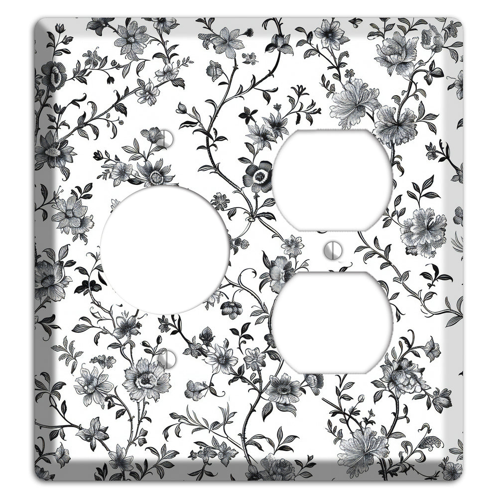 Ink & Ivory Thicket Receptacle / Duplex Wallplate