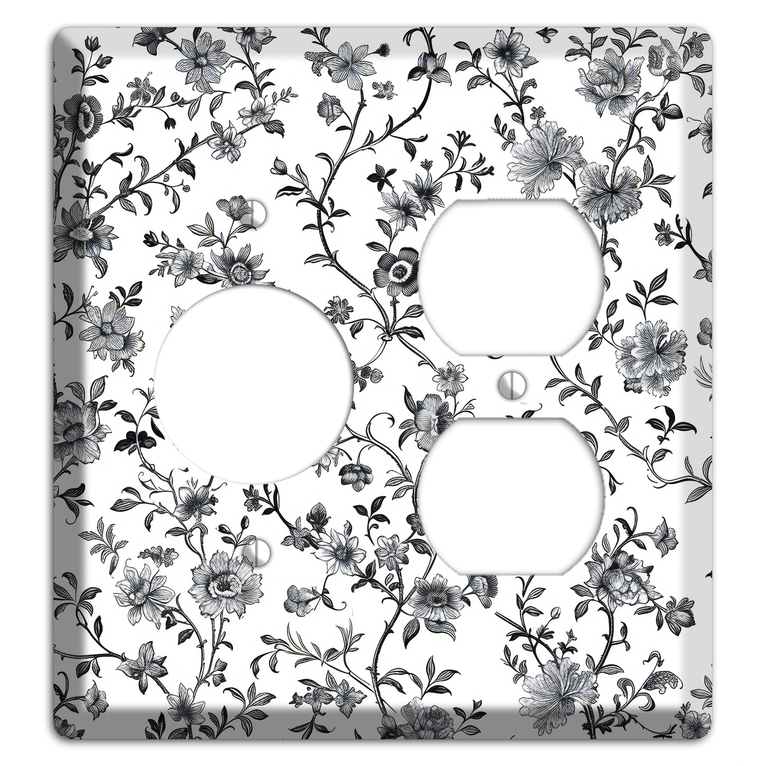 Ink & Ivory Thicket Receptacle / Duplex Wallplate