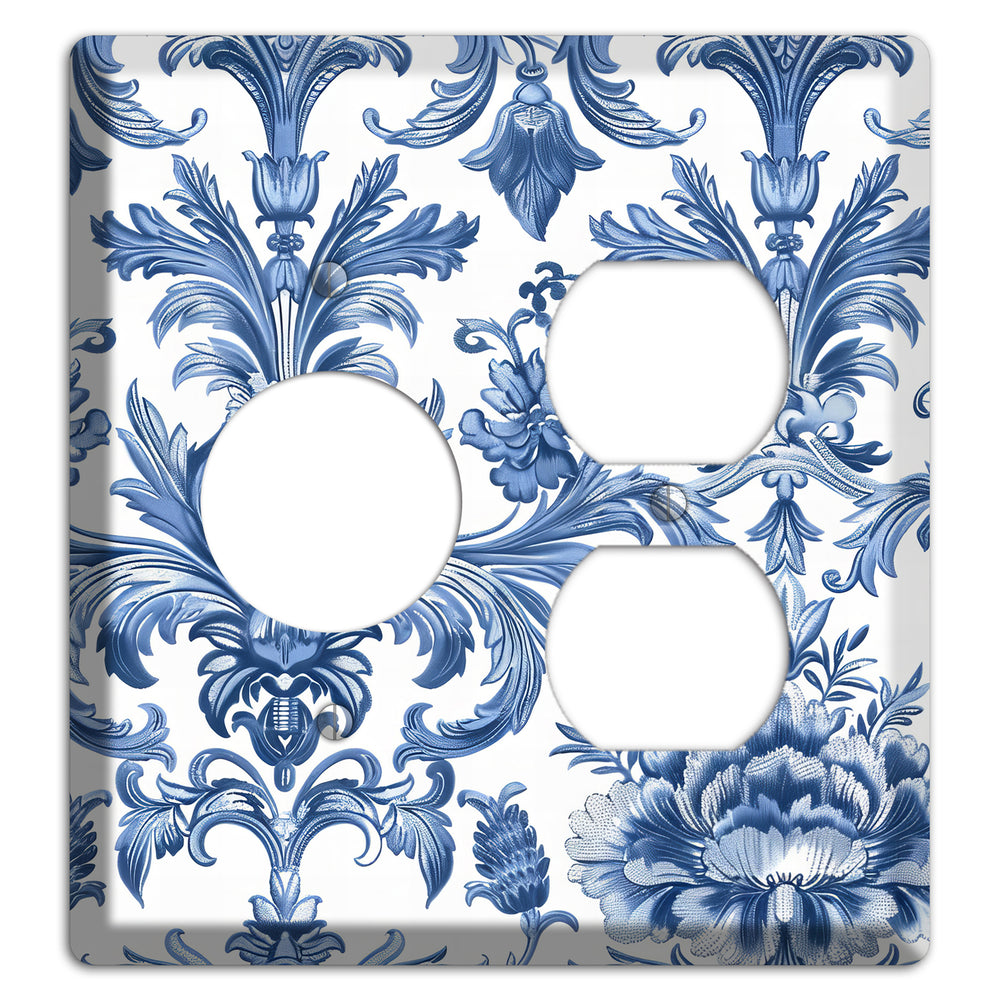 Porcelain Garden Reverie Receptacle / Duplex Wallplate