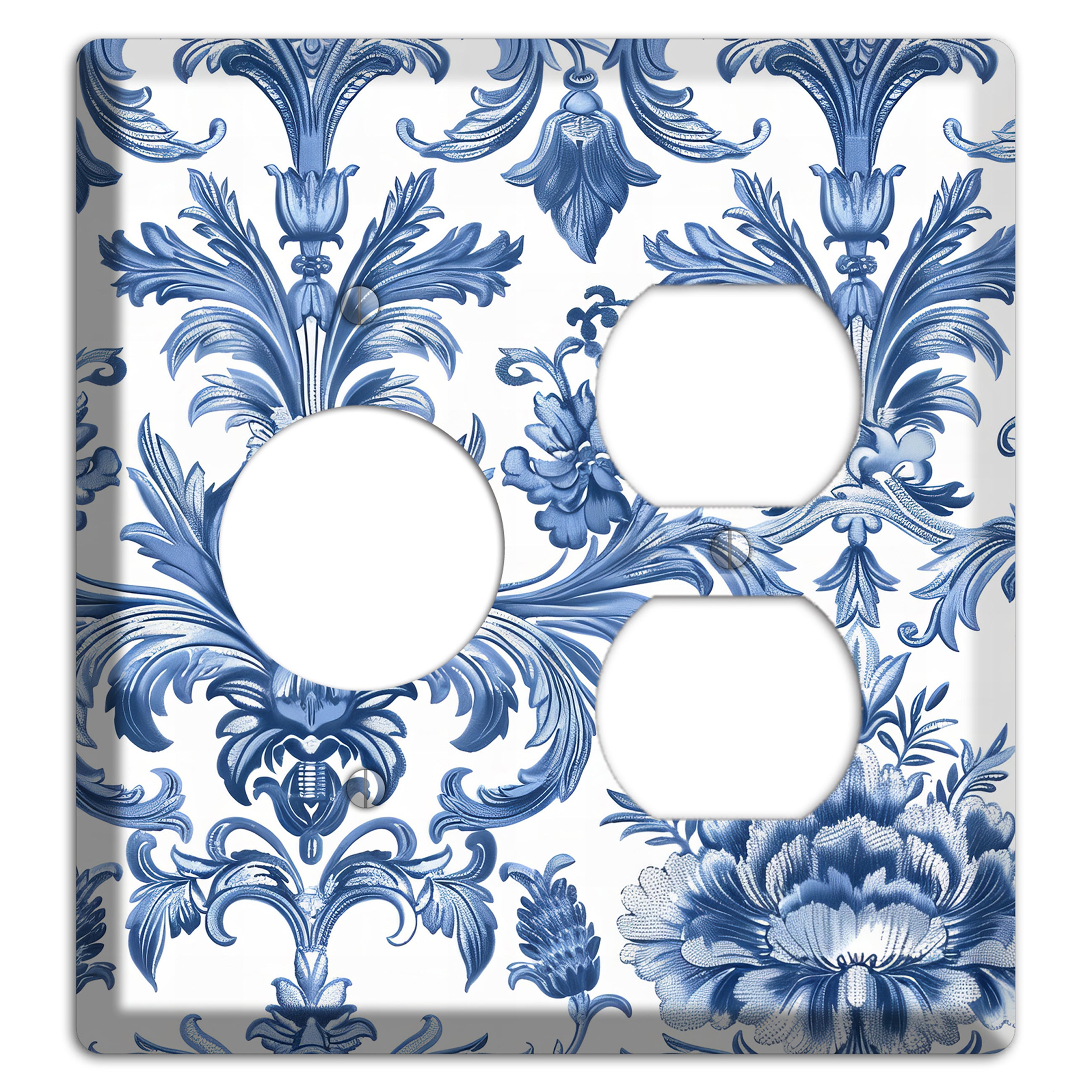 Porcelain Garden Reverie Receptacle / Duplex Wallplate