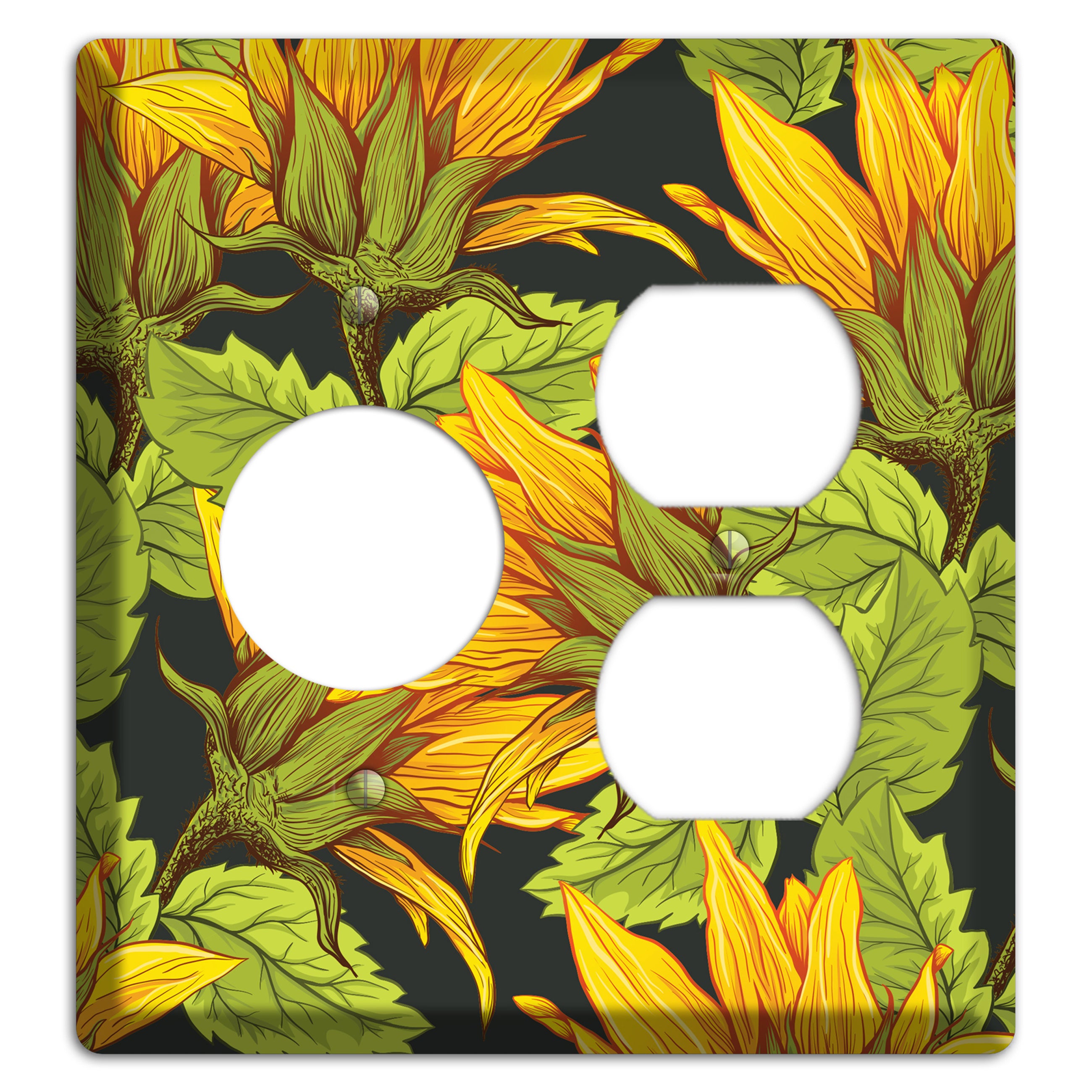 Gilded Bloom Tangle Receptacle / Duplex Wallplate