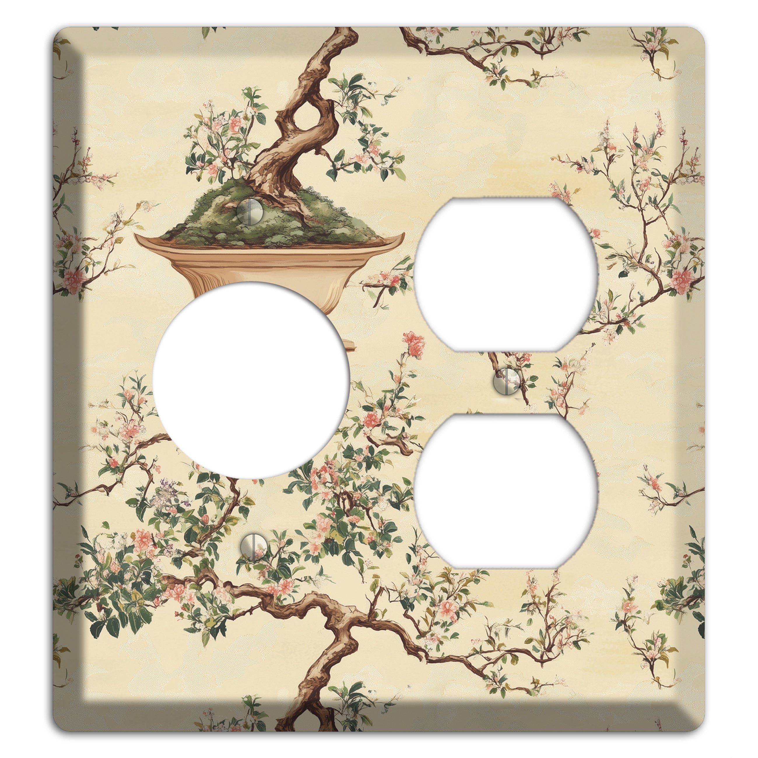 Bonsai & Blossom Receptacle / Duplex Wallplate