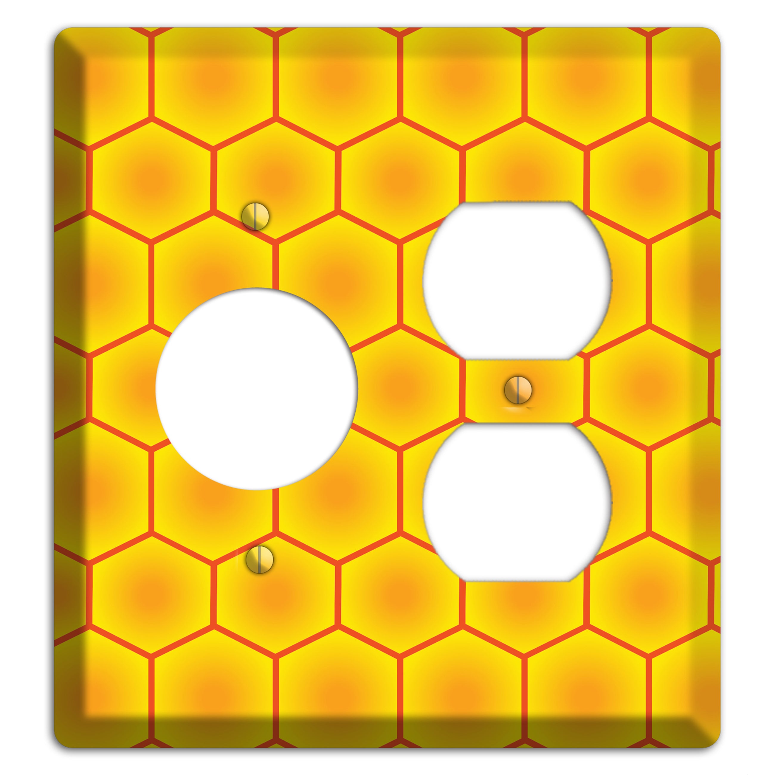 Golden Vault Cells Receptacle / Duplex Wallplate