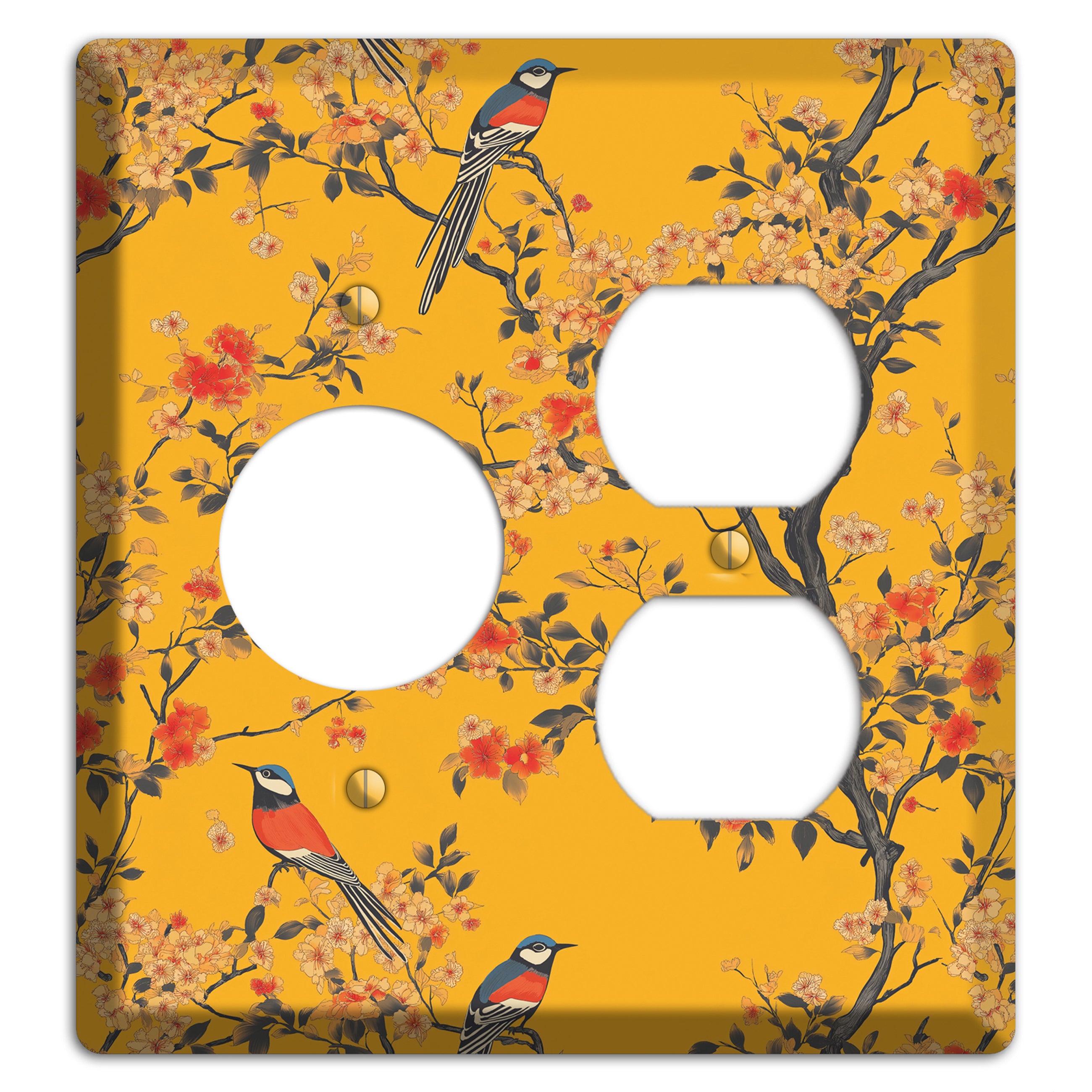 Blossom & Plume Receptacle / Duplex Wallplate