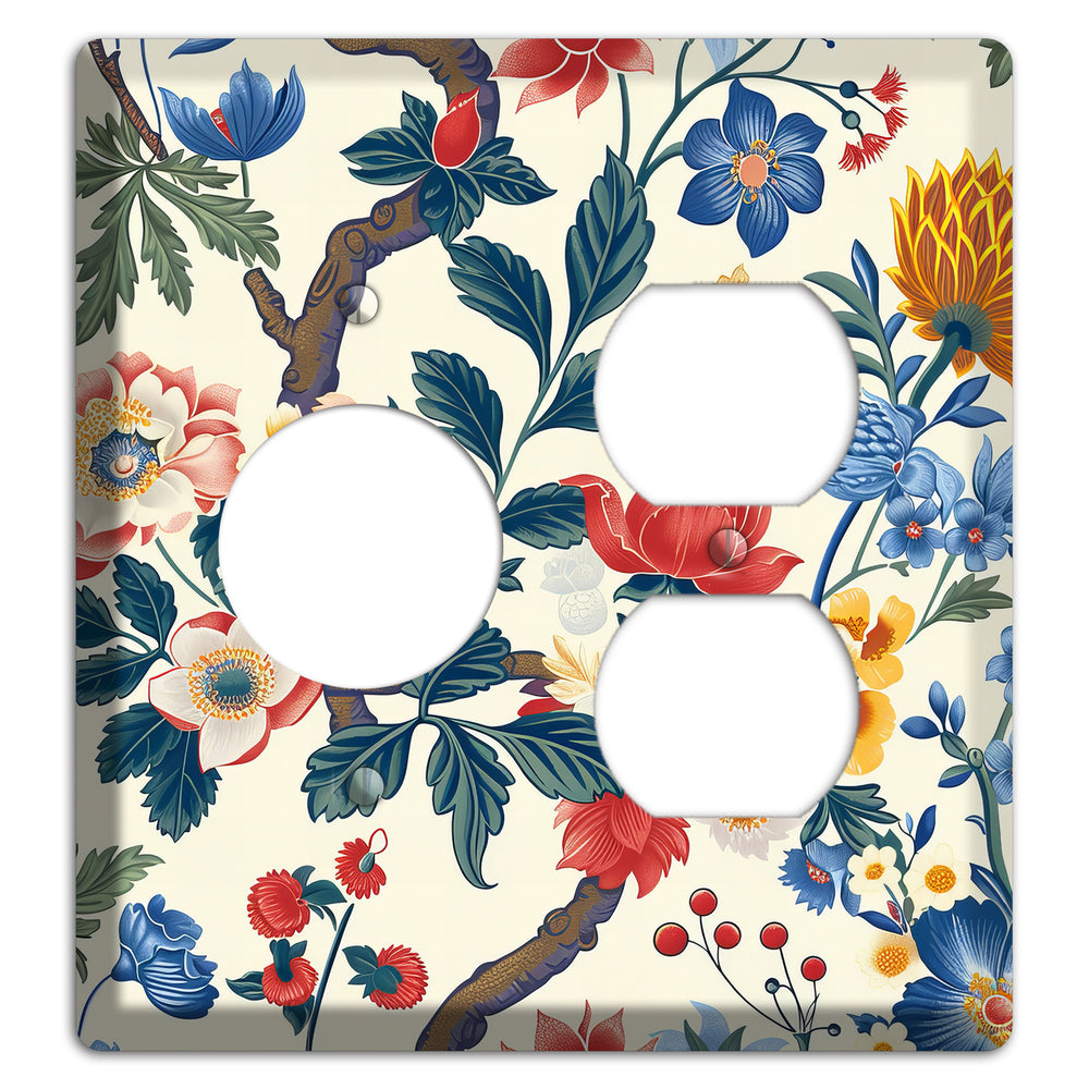 Cottage Garden Reverie Receptacle / Duplex Wallplate