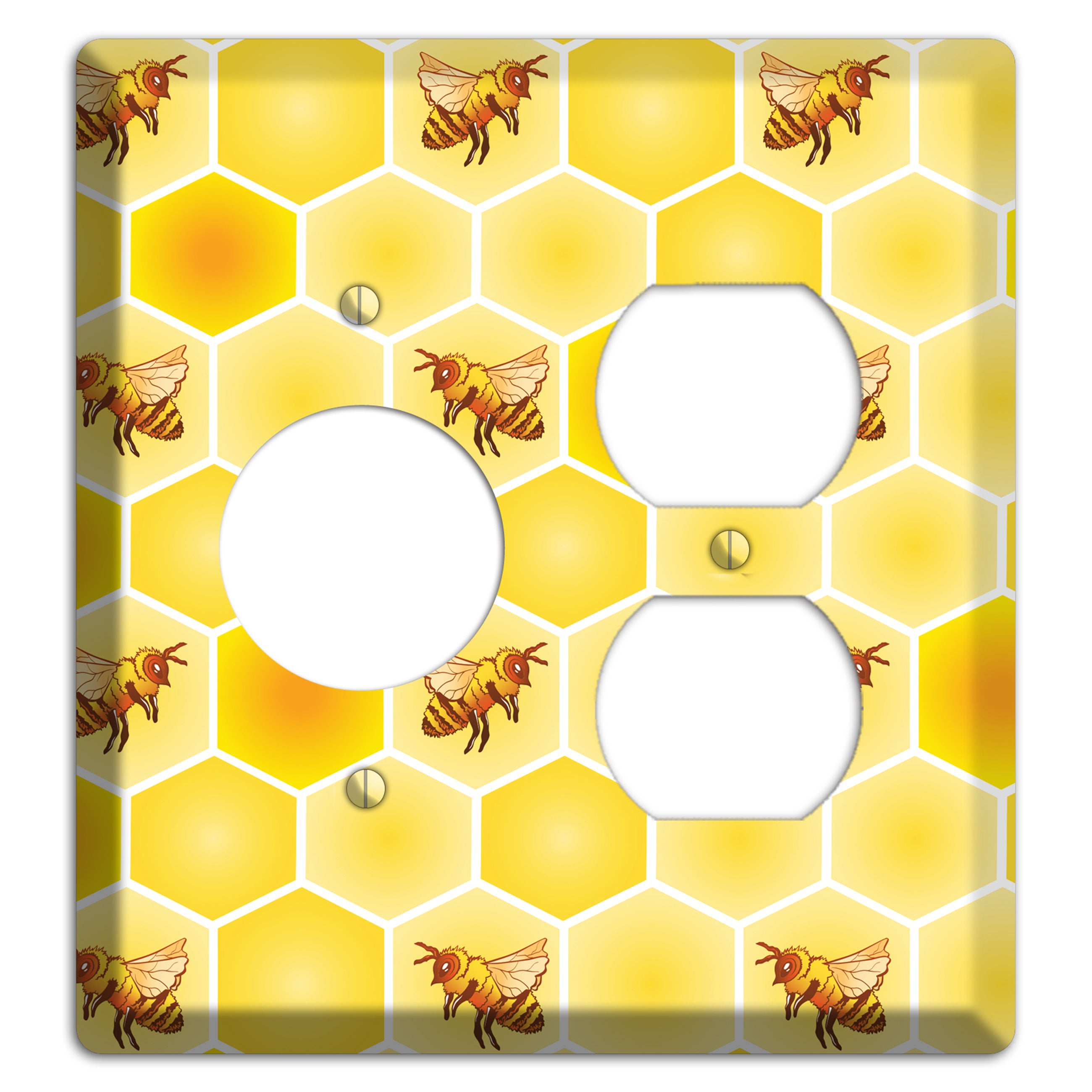 Honeycomb Colony Receptacle / Duplex Wallplate