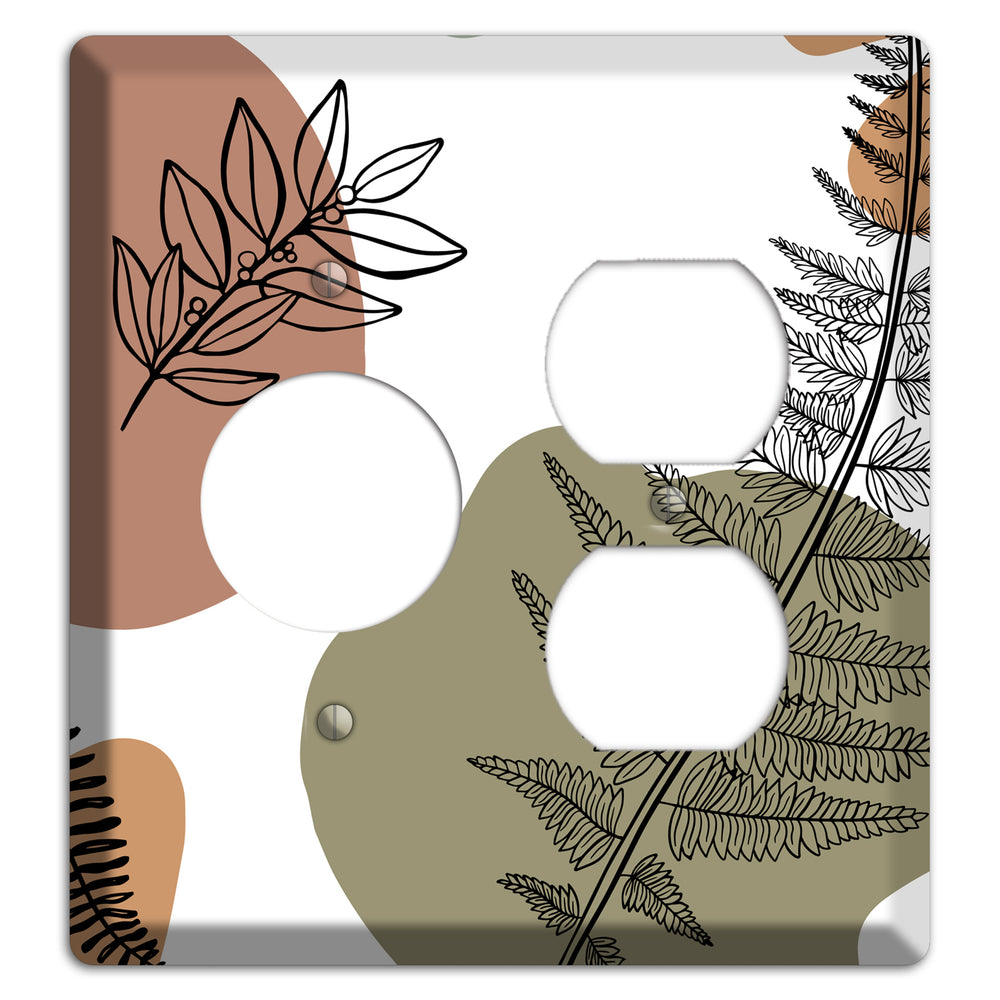 Fern & Shadow Receptacle / Duplex Wallplate
