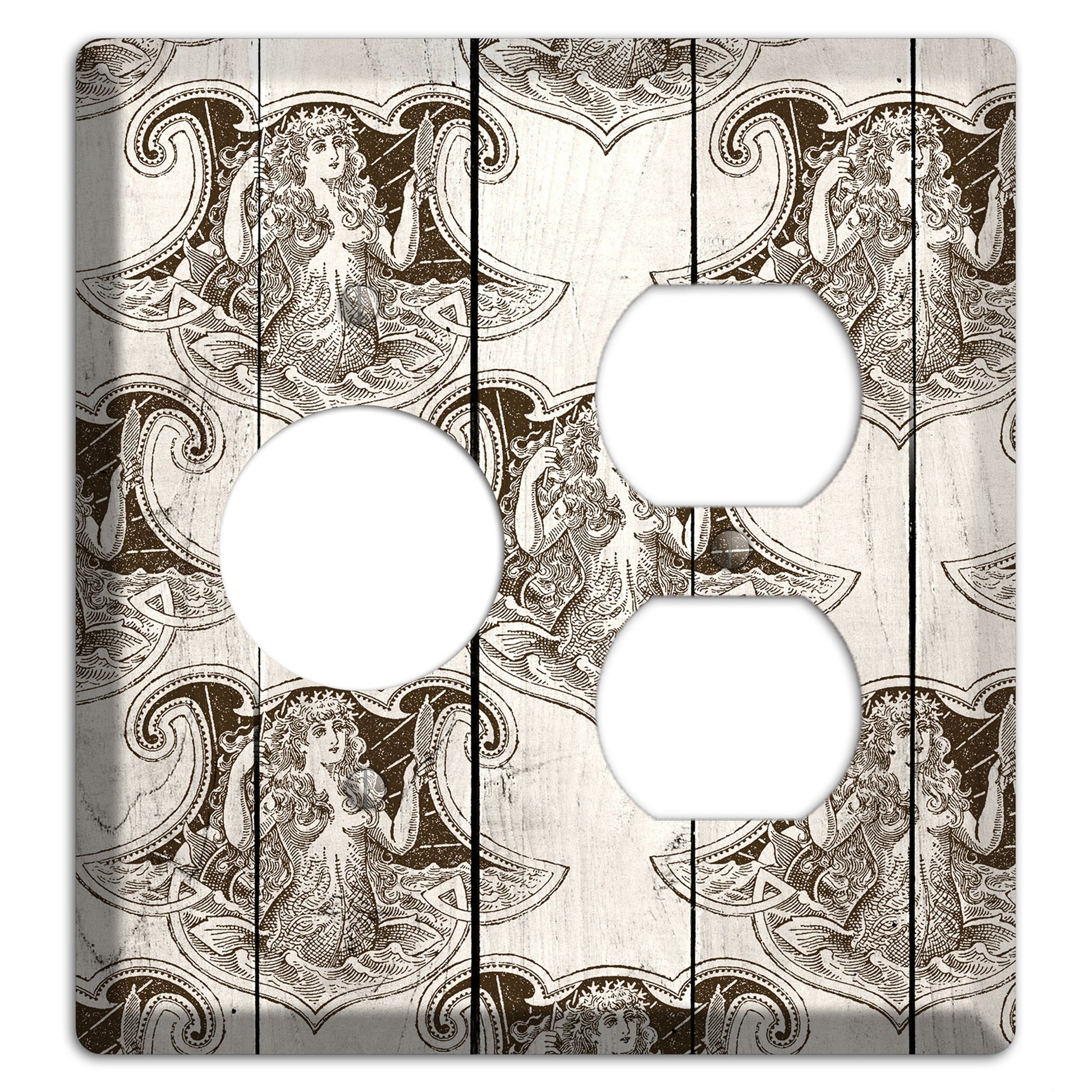 Mermaid’s Crest Receptacle / Duplex Wallplate