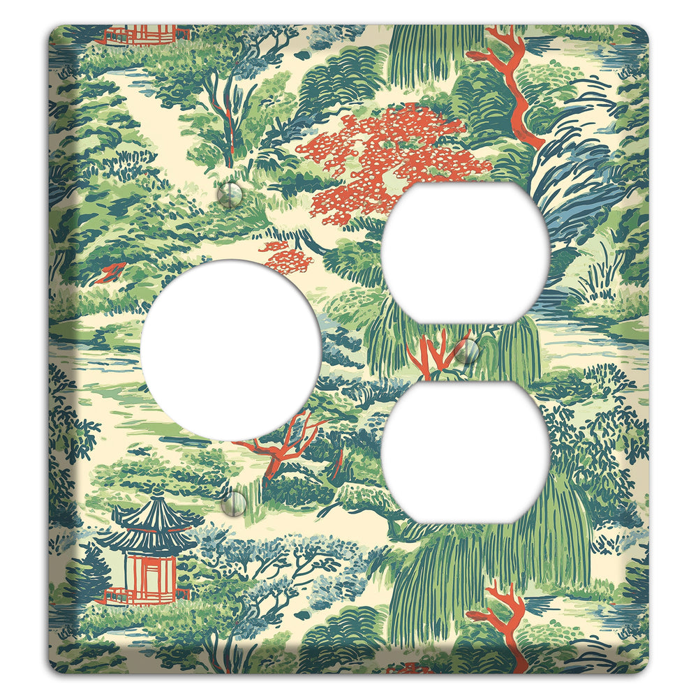Pavilion & Willow Receptacle / Duplex Wallplate