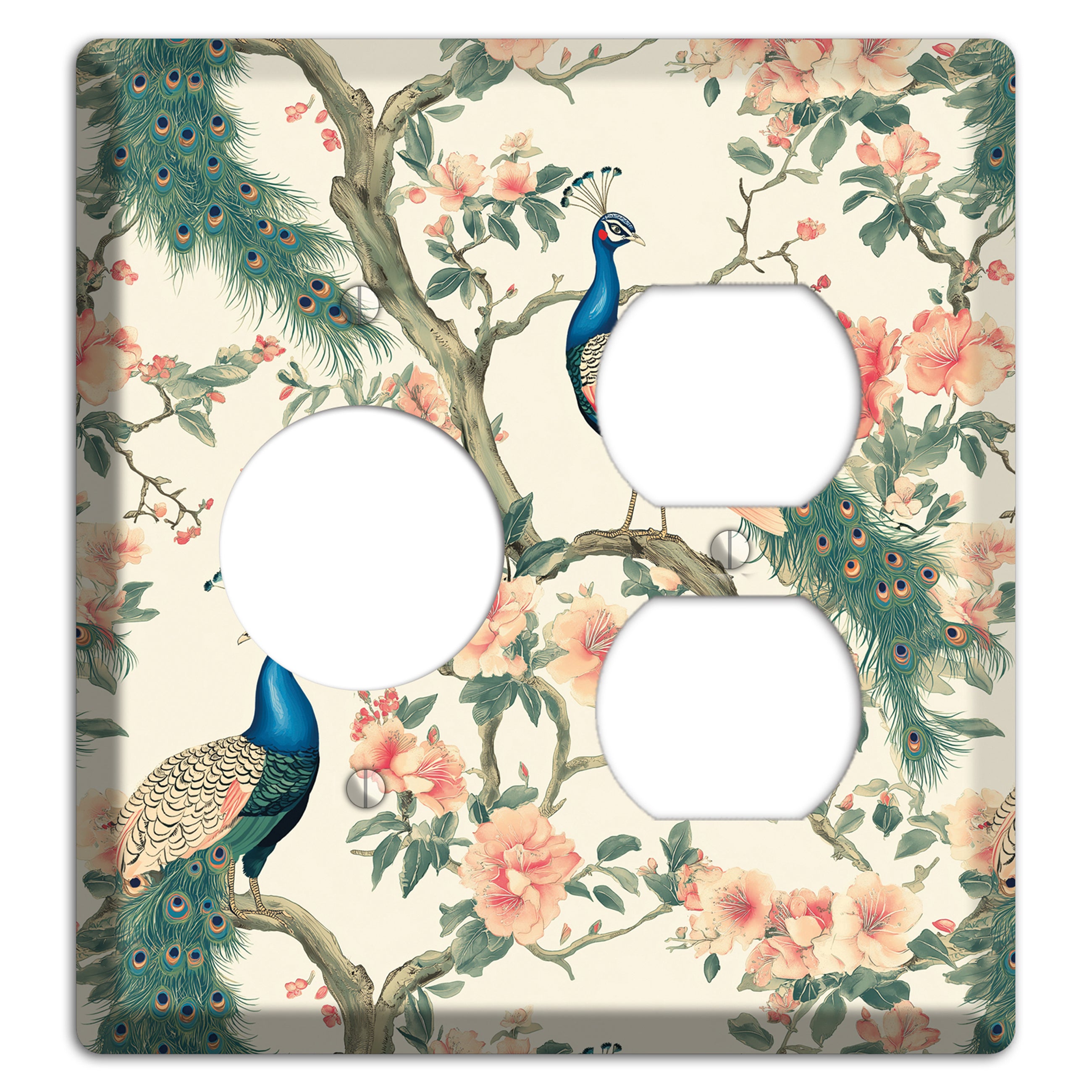 Imperial Plumage Garden Receptacle / Duplex Wallplate