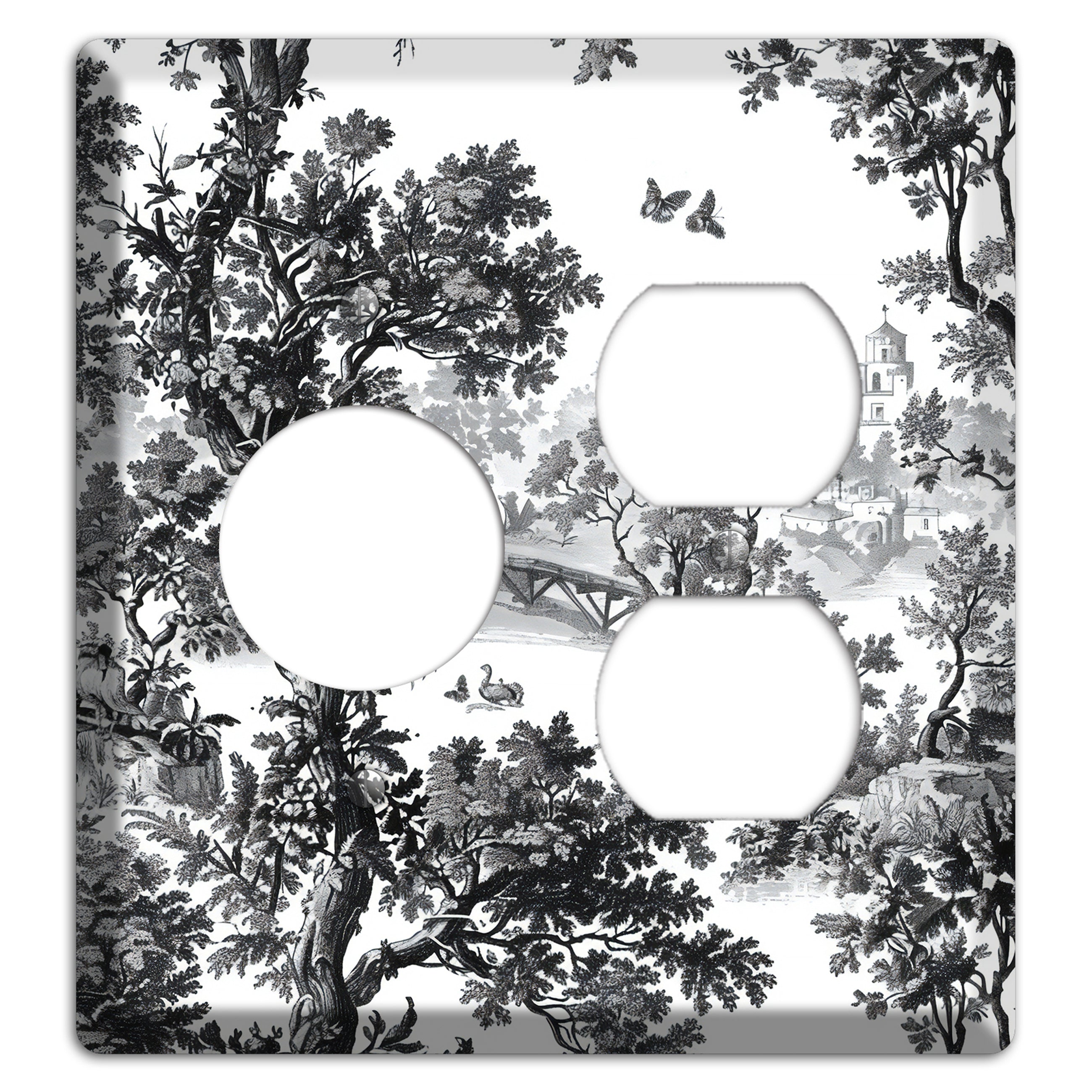 Woodland Chapel Mist Receptacle / Duplex Wallplate
