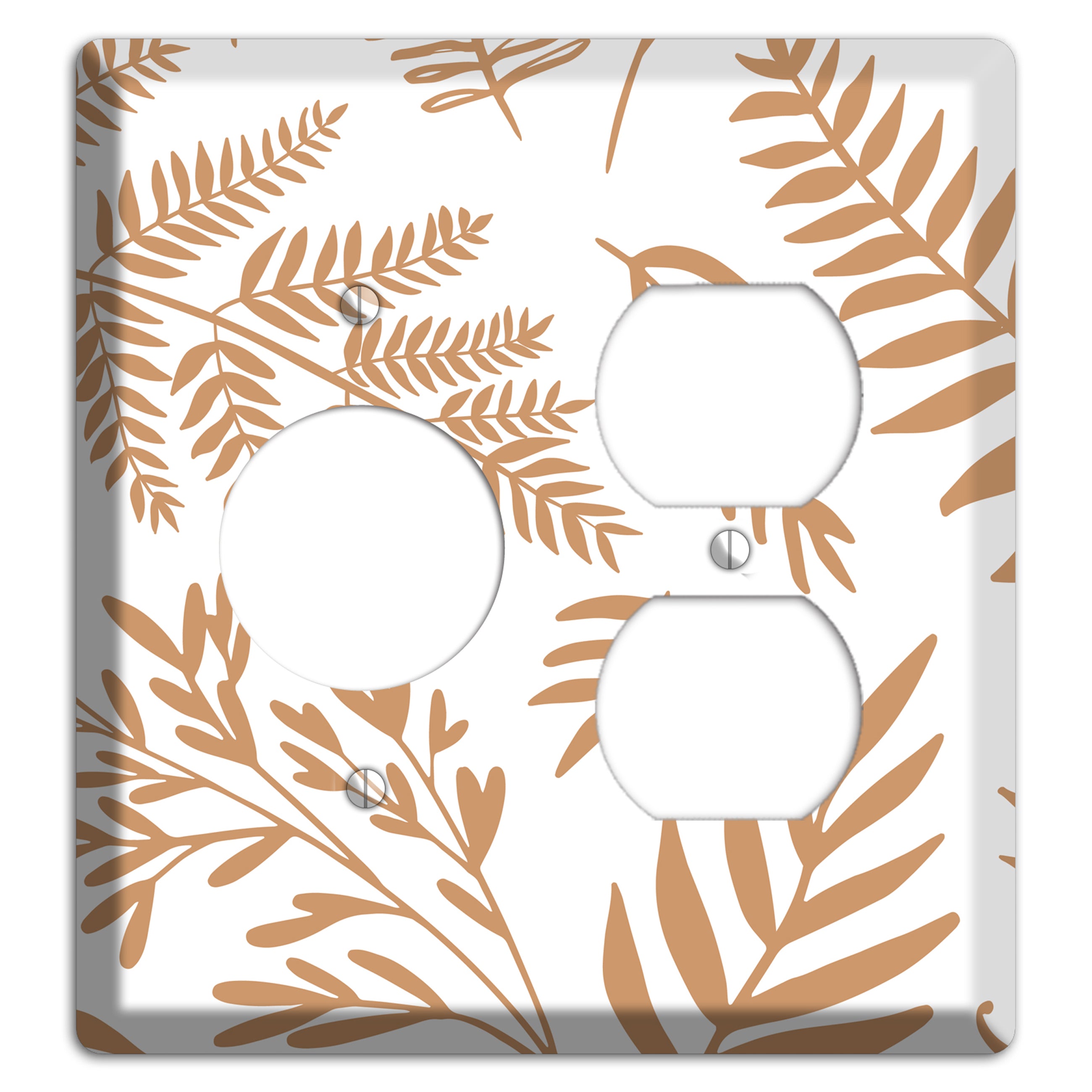 Scattered Fronds Receptacle / Duplex Wallplate