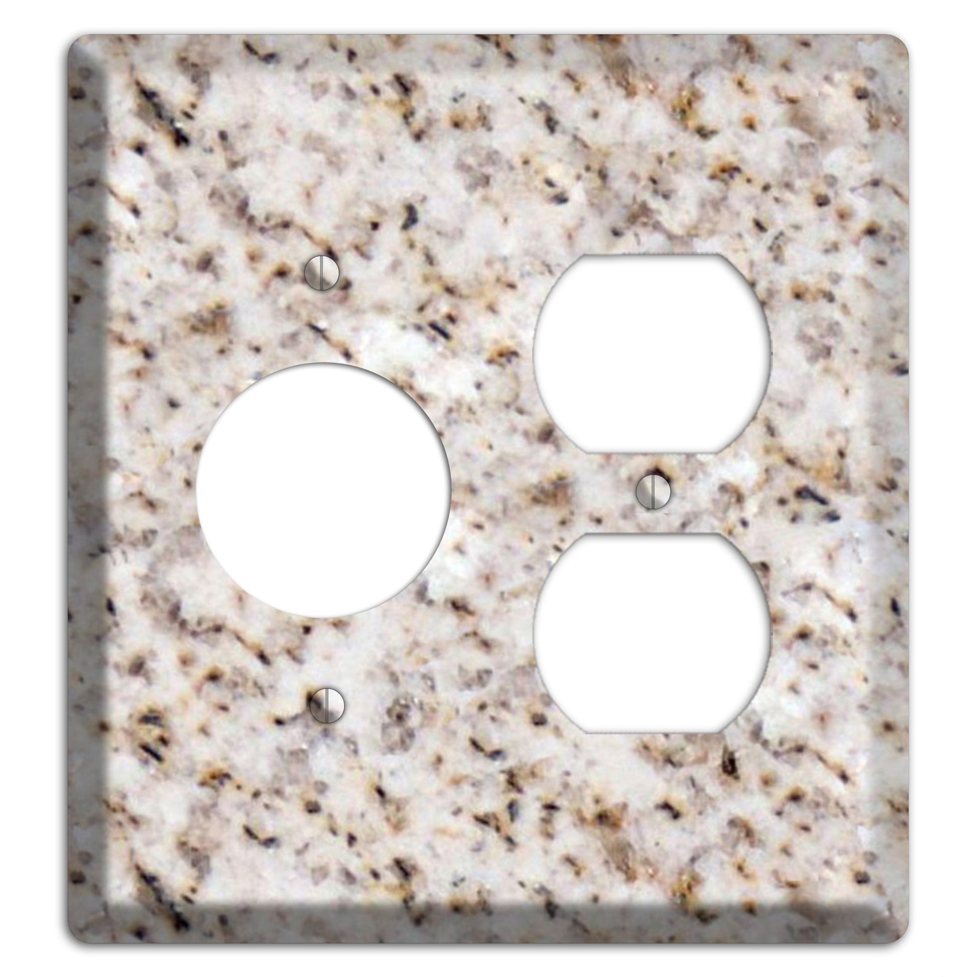Luna Pearl Granite Receptacle / Duplex Wallplate