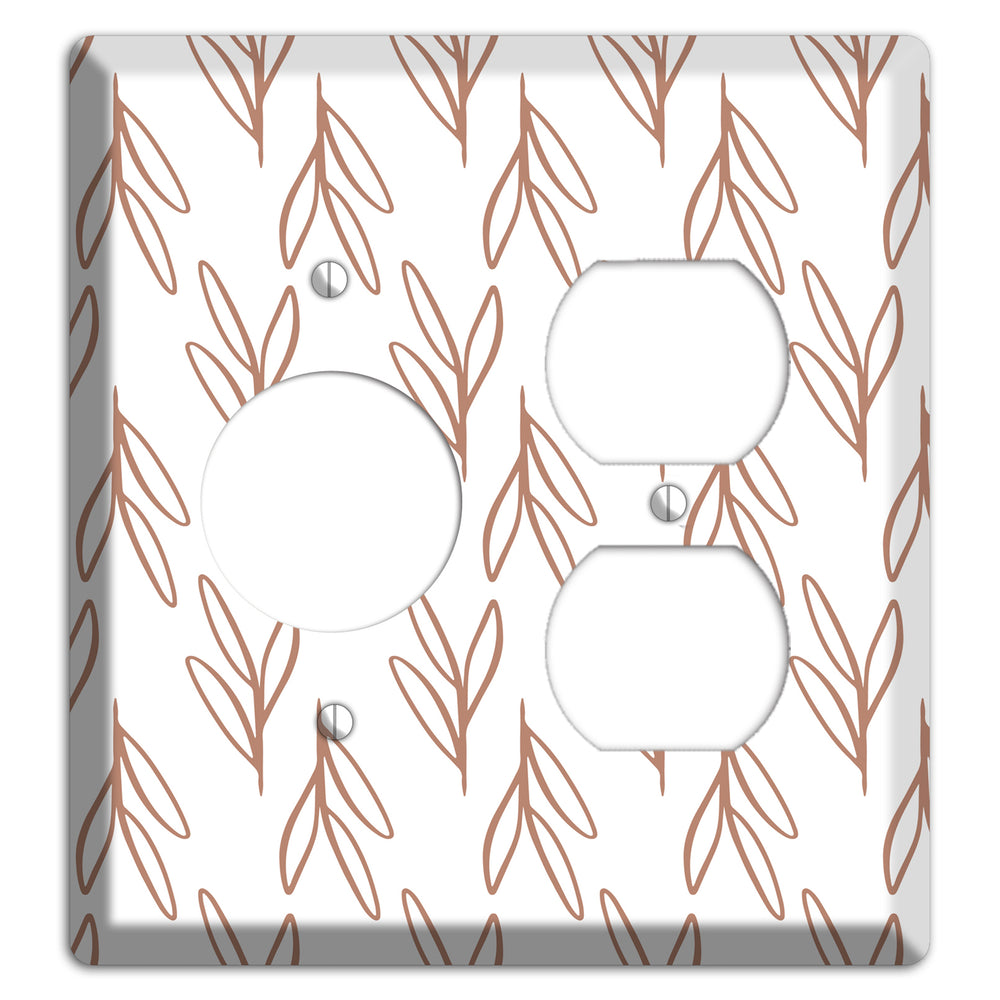 Whisper & Stem Receptacle / Duplex Wallplate