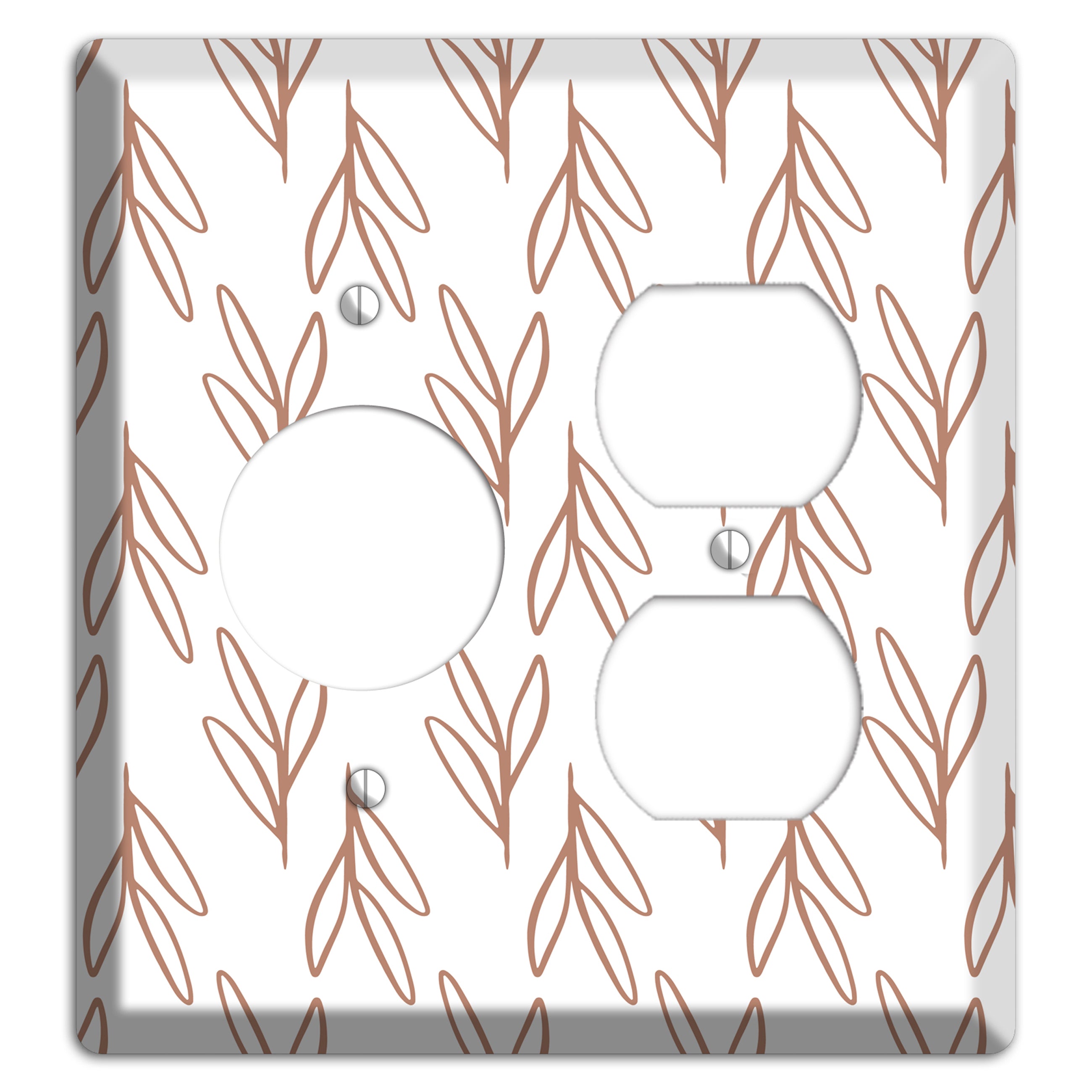 Whisper & Stem Receptacle / Duplex Wallplate