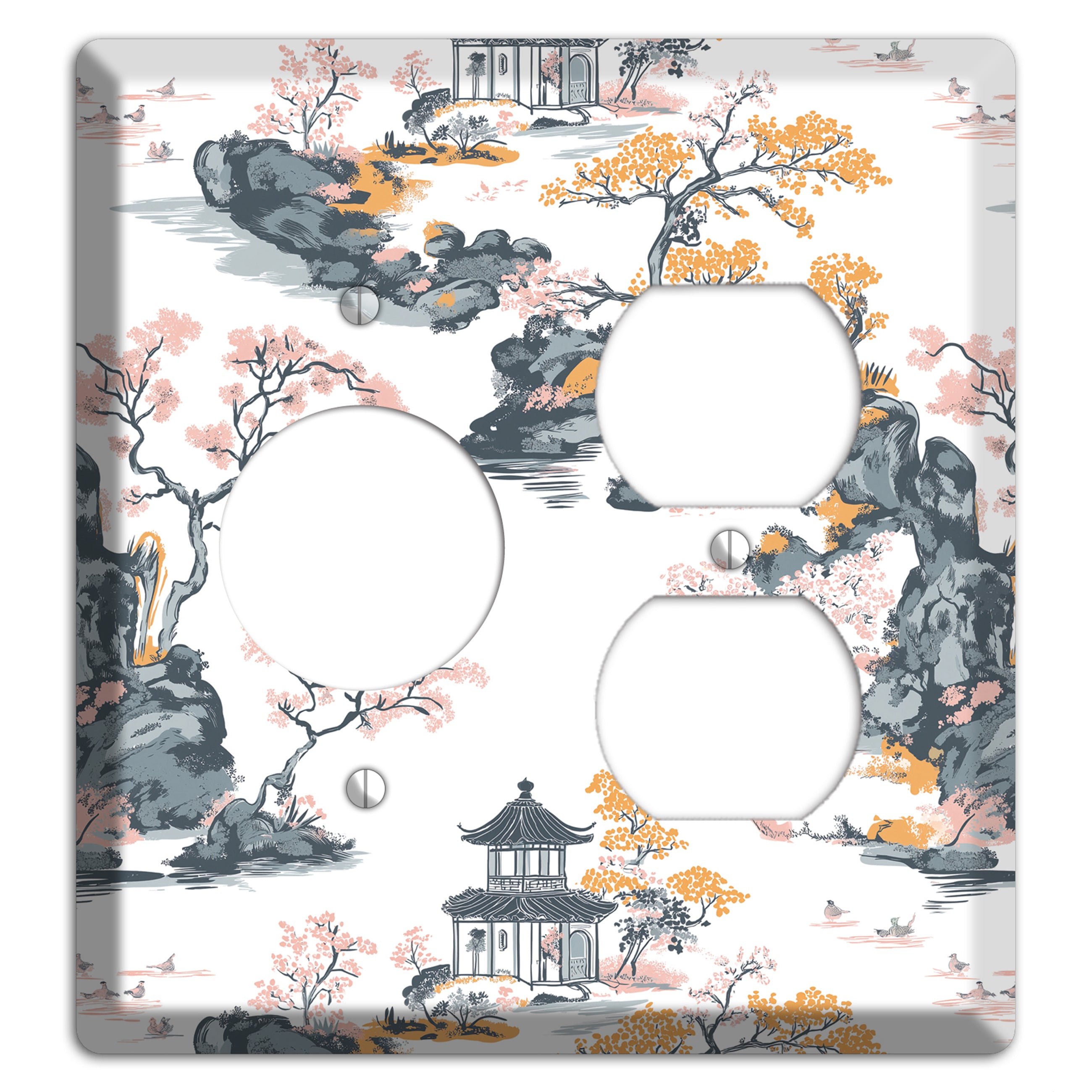 Stone Garden Reverie Receptacle / Duplex Wallplate