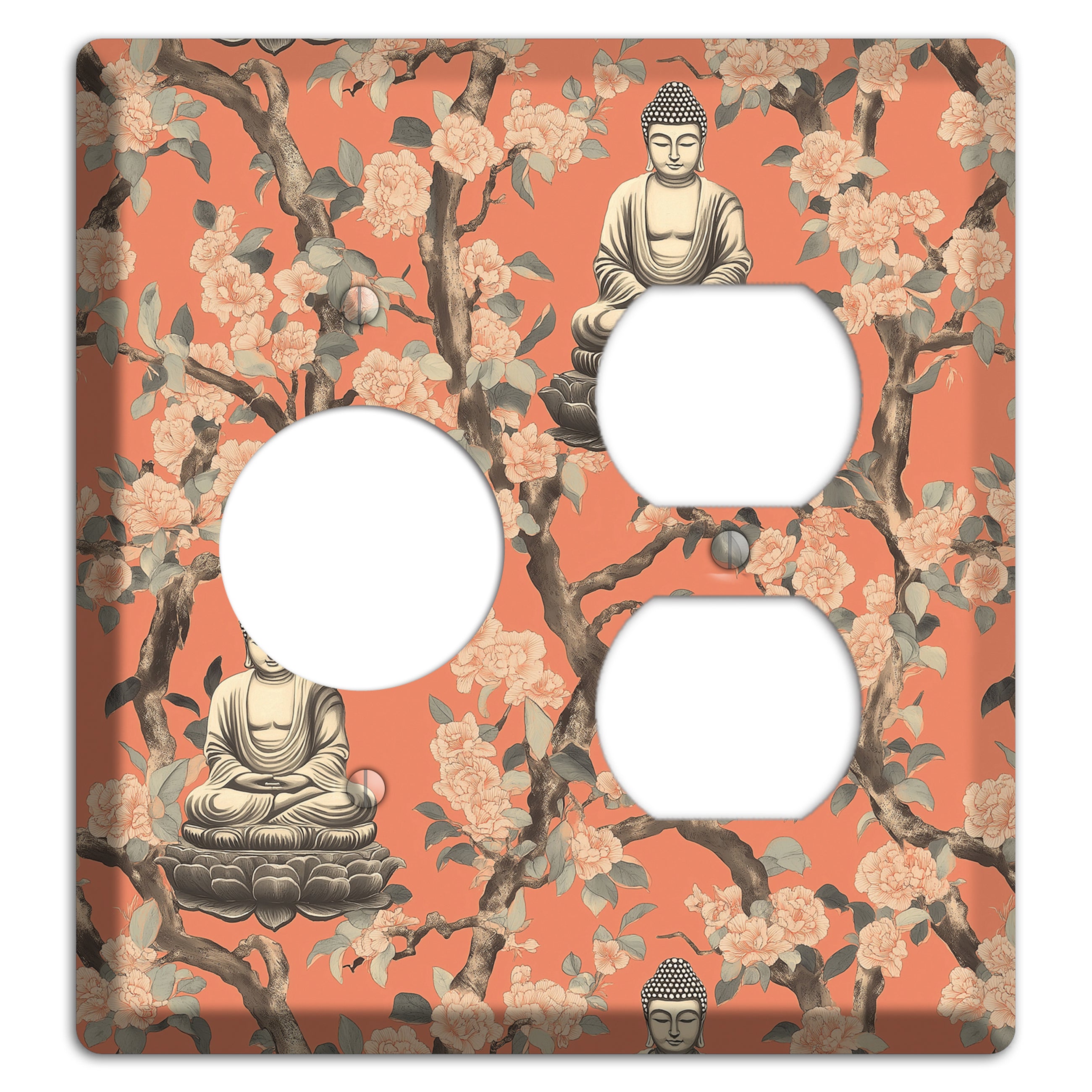 Lotus & Bough Receptacle / Duplex Wallplate