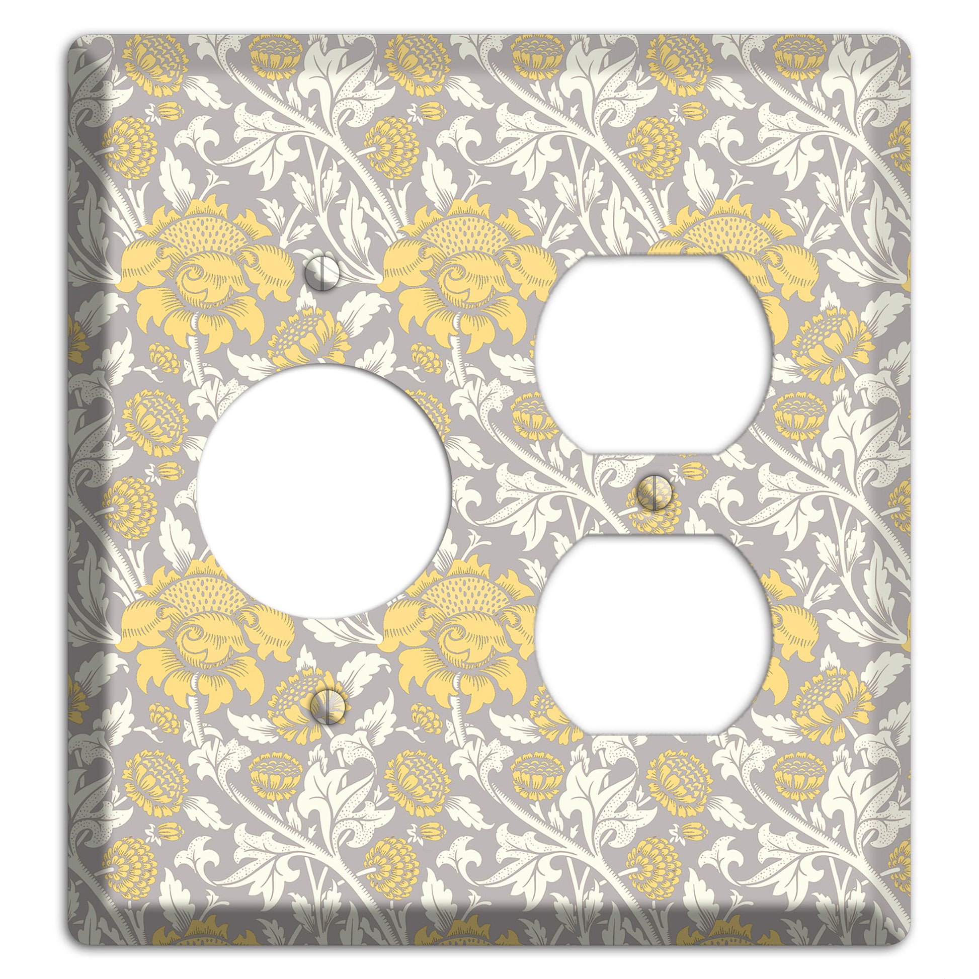 Golden Peony Lace Receptacle / Duplex Wallplate