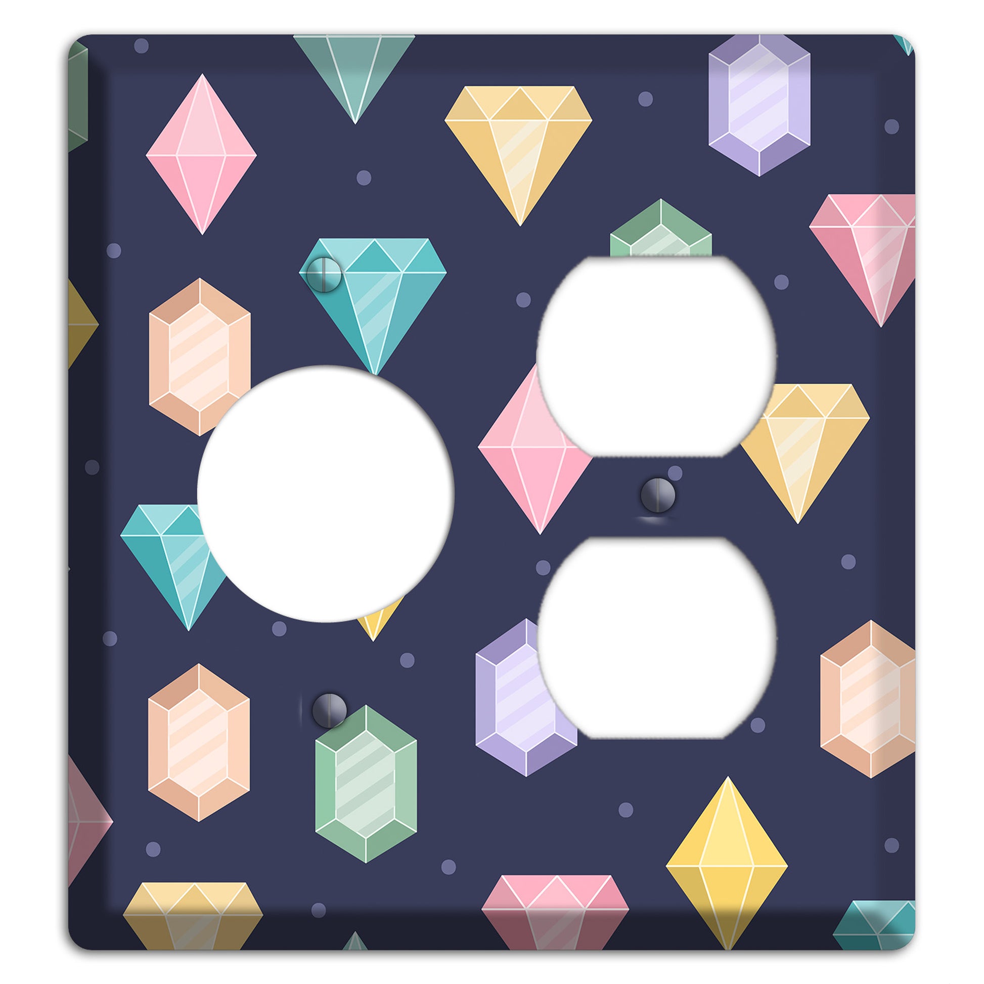 Sparkle Gems Receptacle / Duplex Wallplate