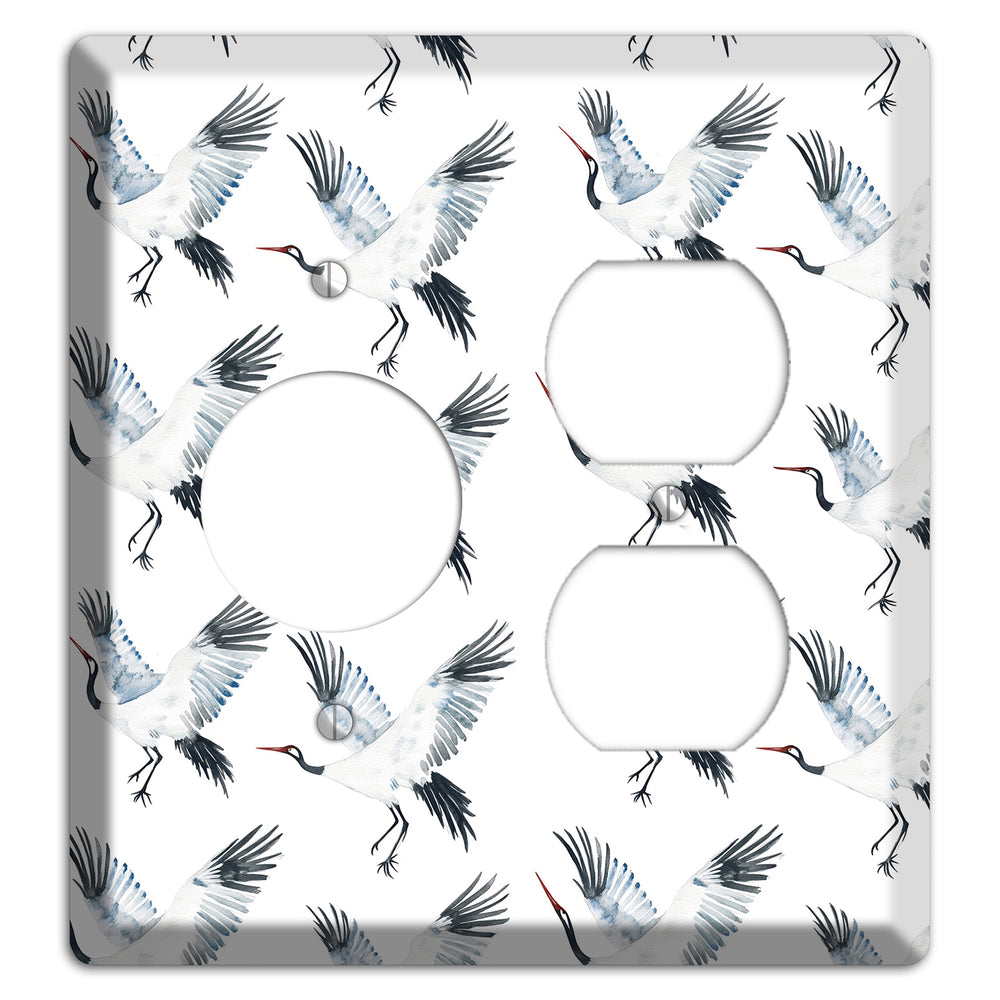 Silver Wing Ascent Receptacle / Duplex Wallplate