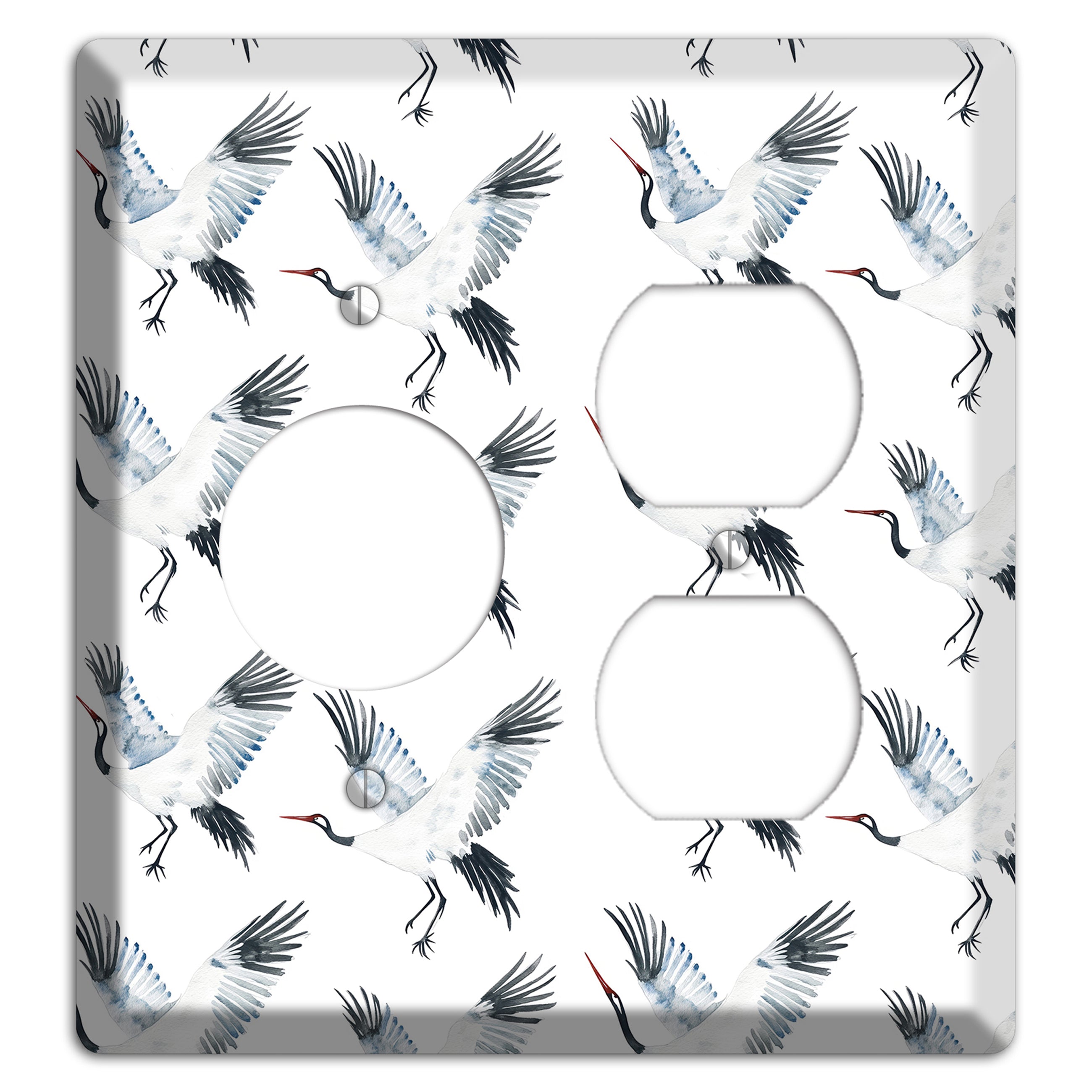 Silver Wing Ascent Receptacle / Duplex Wallplate