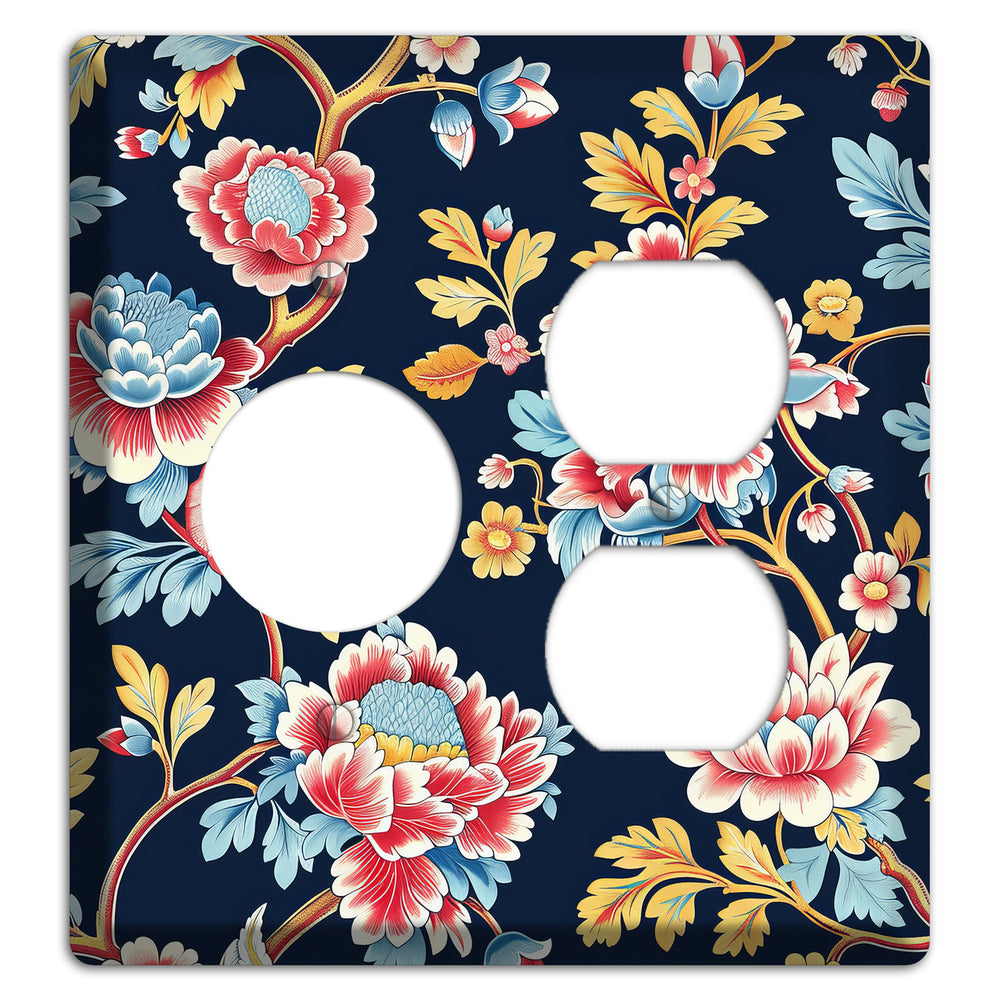 Midnight Garden Bloom Receptacle / Duplex Wallplate