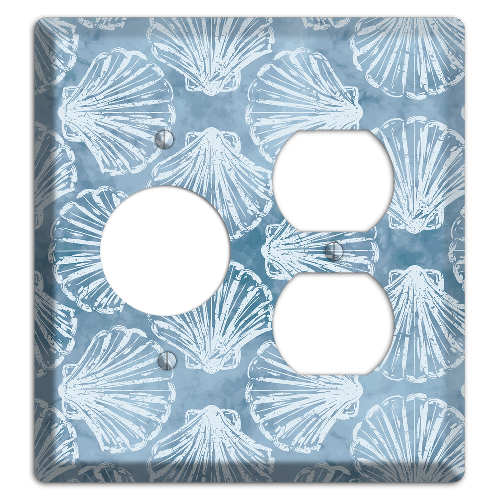 Coastal Shell Drift Receptacle / Duplex Wallplate