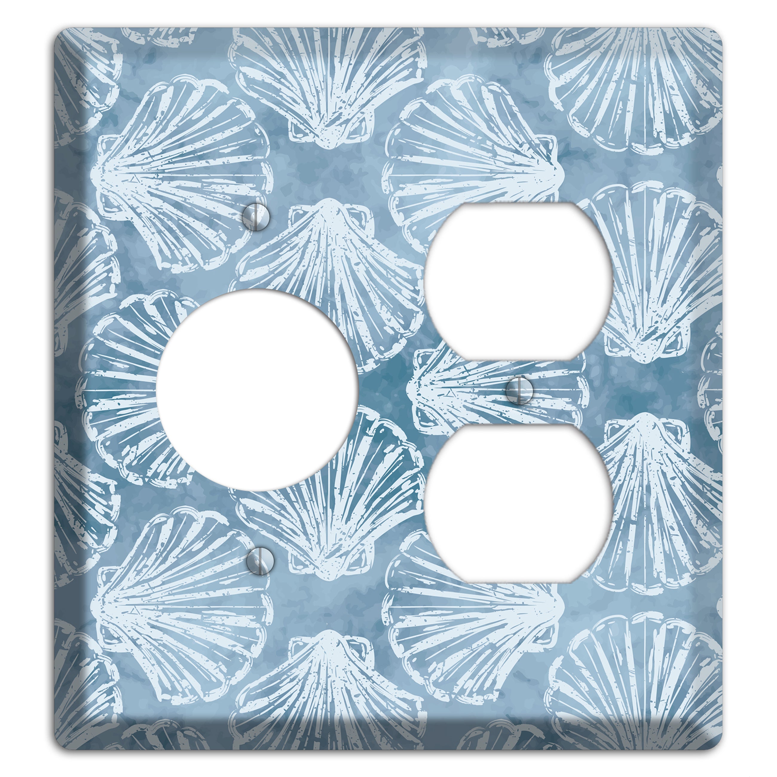 Coastal Shell Drift Receptacle / Duplex Wallplate