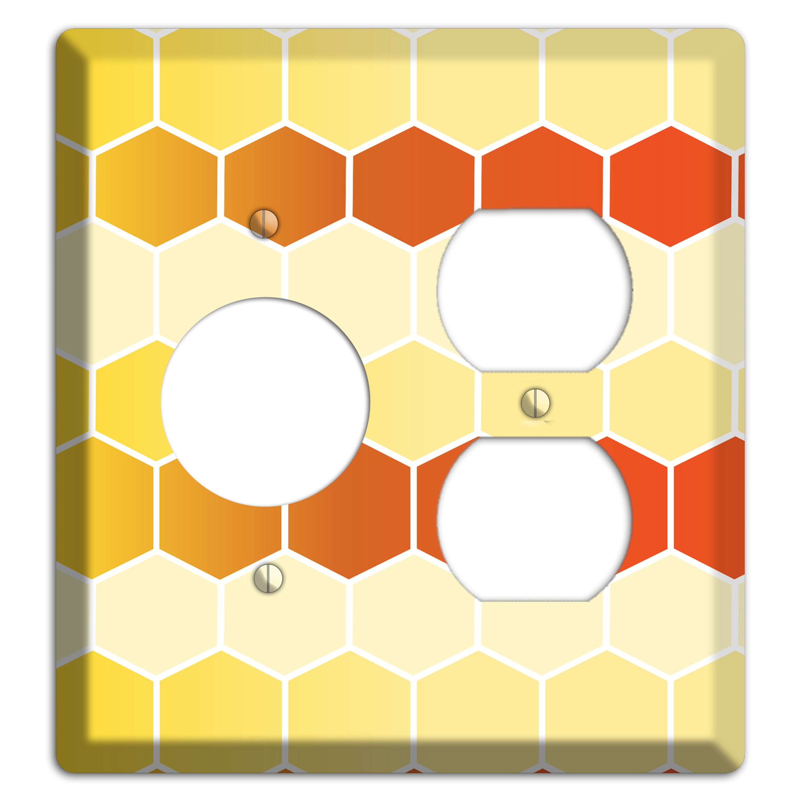 Amber Cell Drift Receptacle / Duplex Wallplate