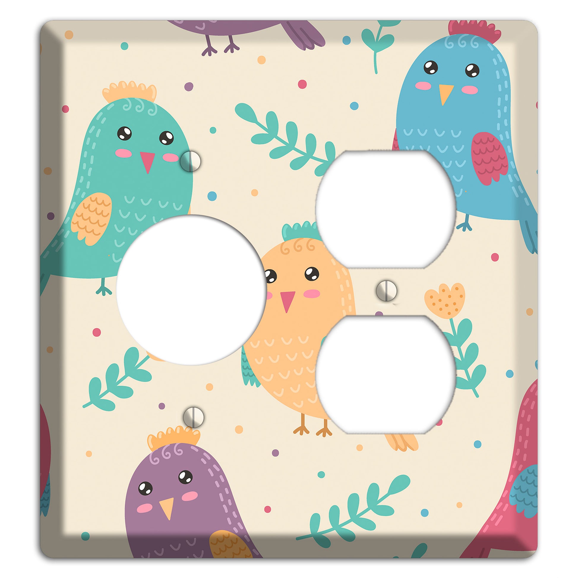 Jungle Giggles (Light) Receptacle / Duplex Wallplate