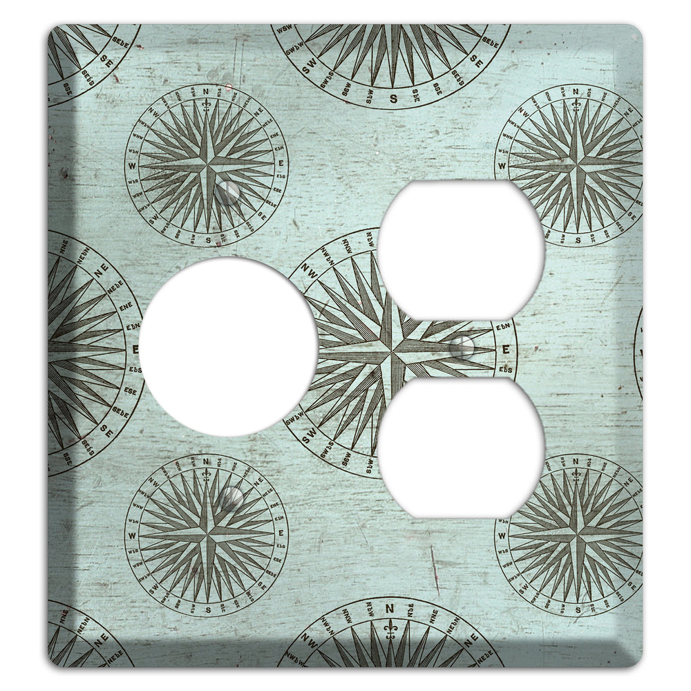 Compass & Current Receptacle / Duplex Wallplate