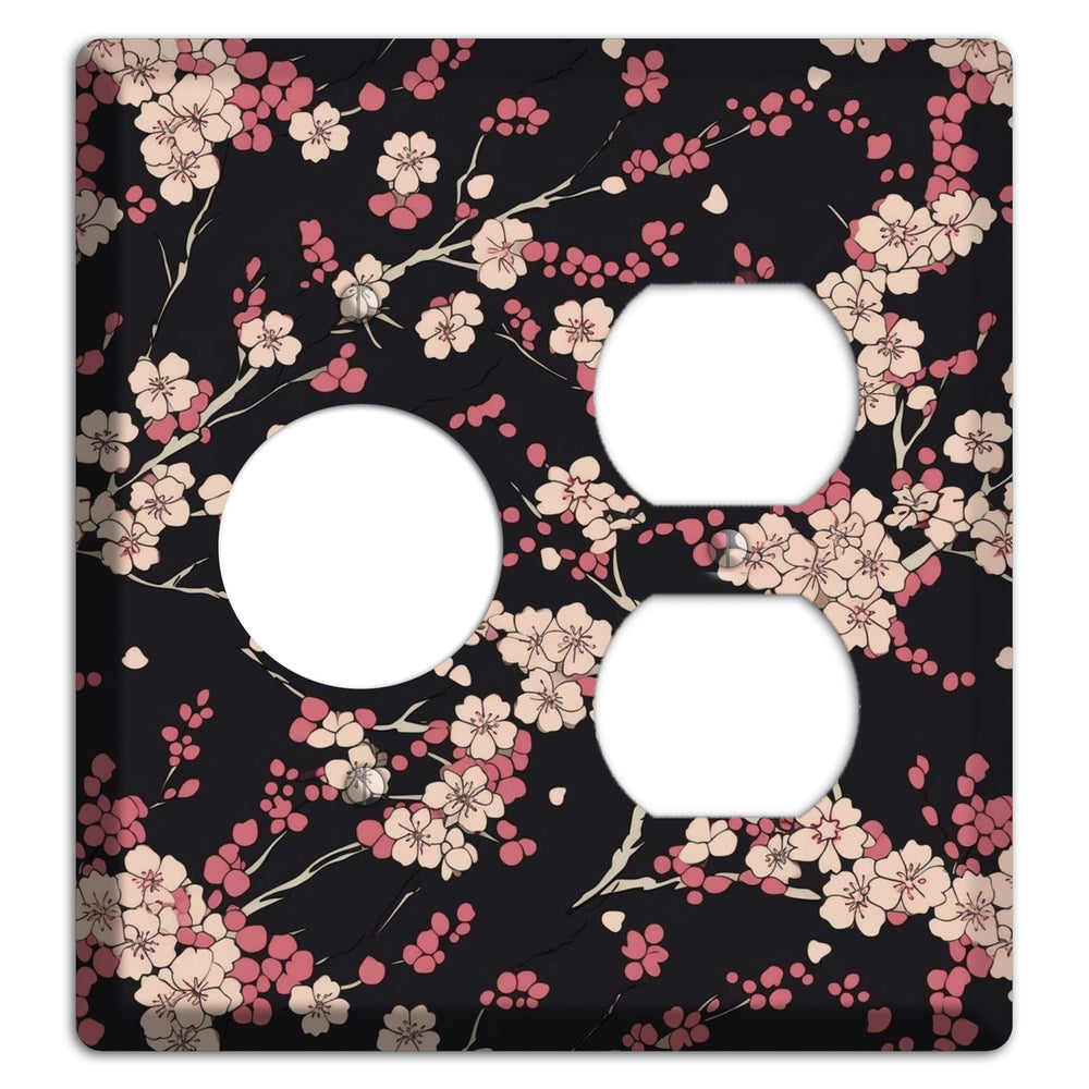 Night Blossom Drift Receptacle / Duplex Wallplate