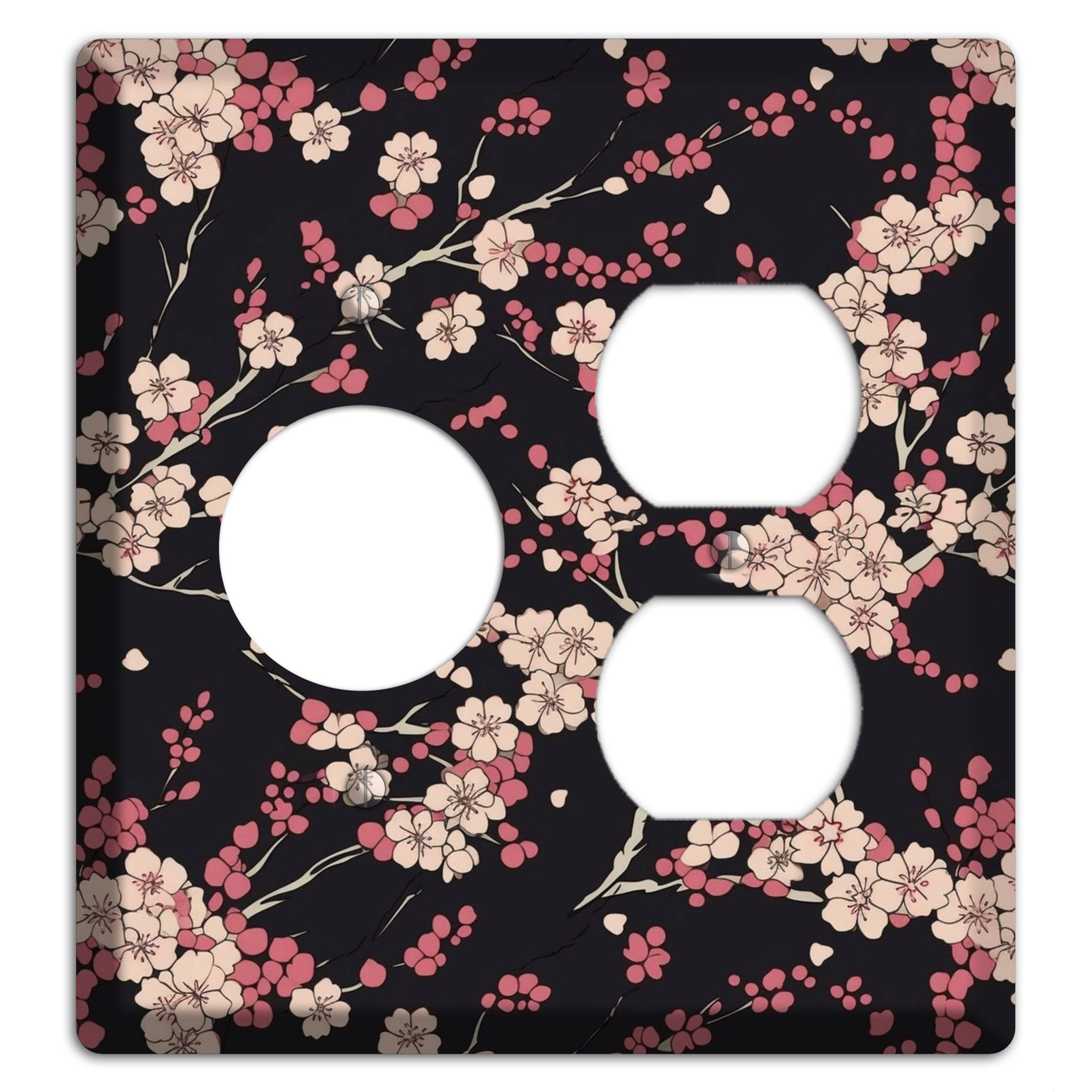 Night Blossom Drift Receptacle / Duplex Wallplate