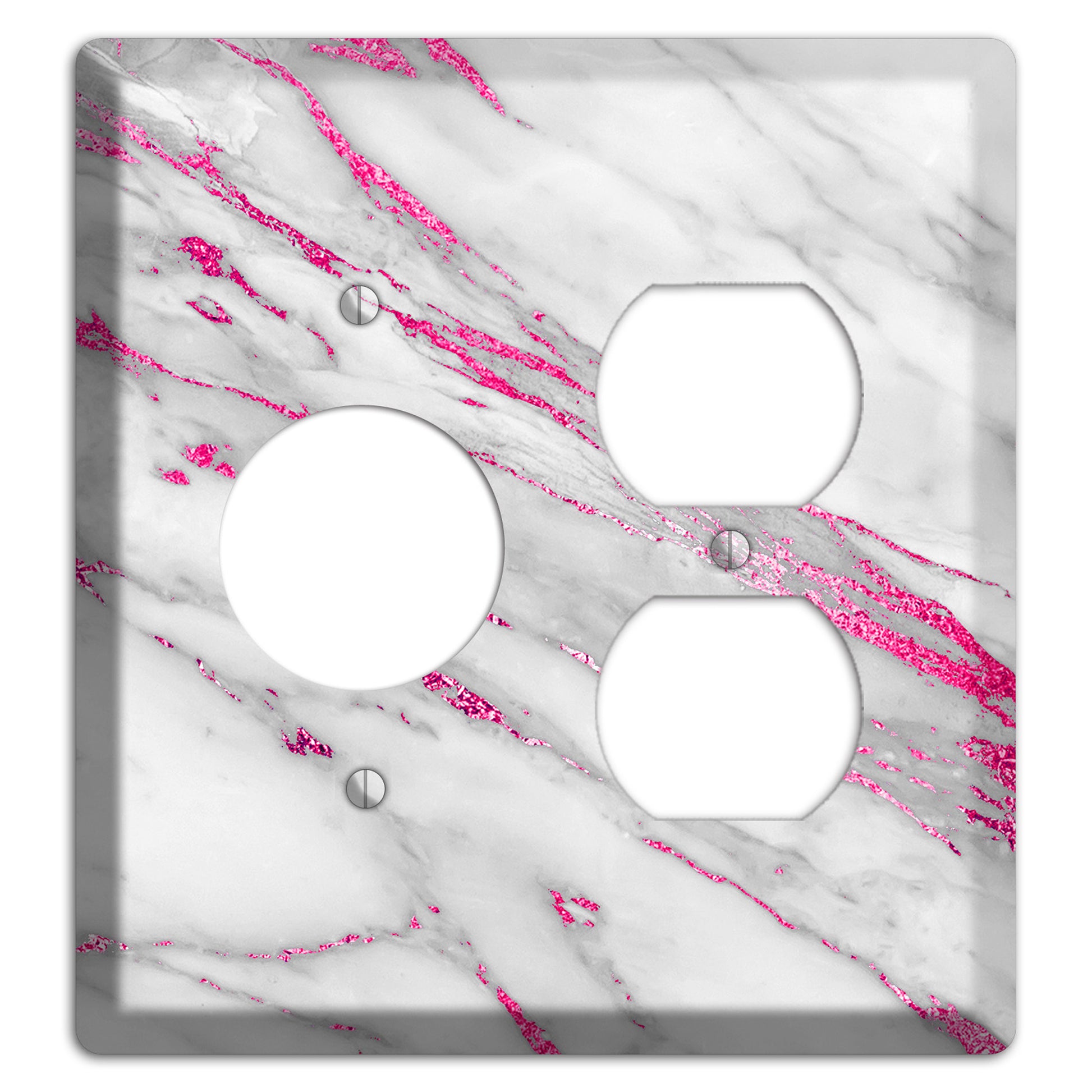 Can Can Marble Receptacle / Duplex Wallplate