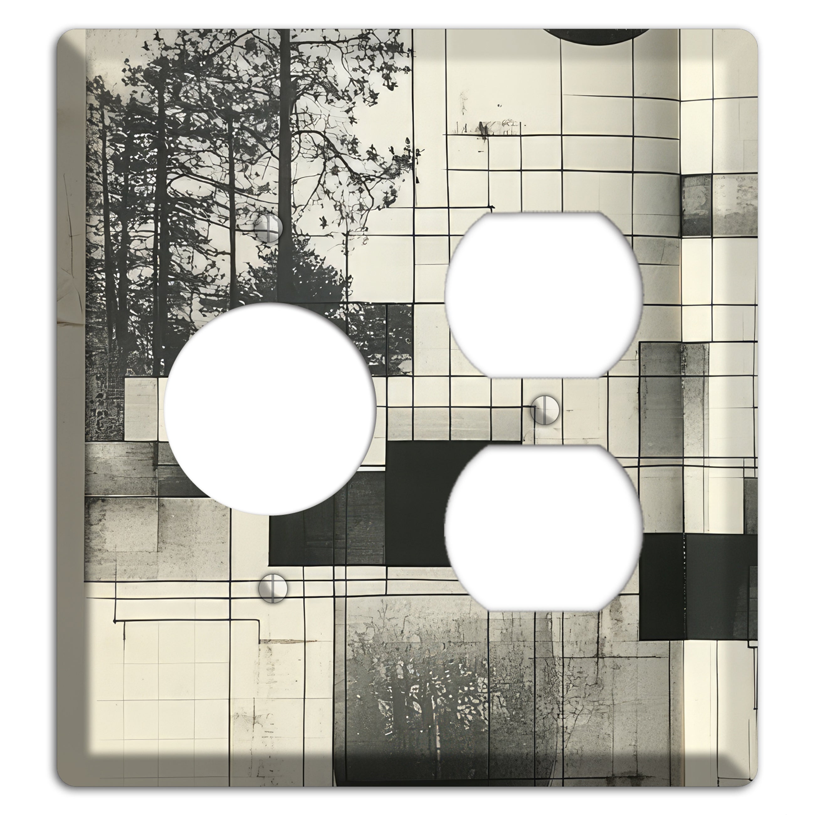 Cartographer's Dream Receptacle / Duplex Wallplate