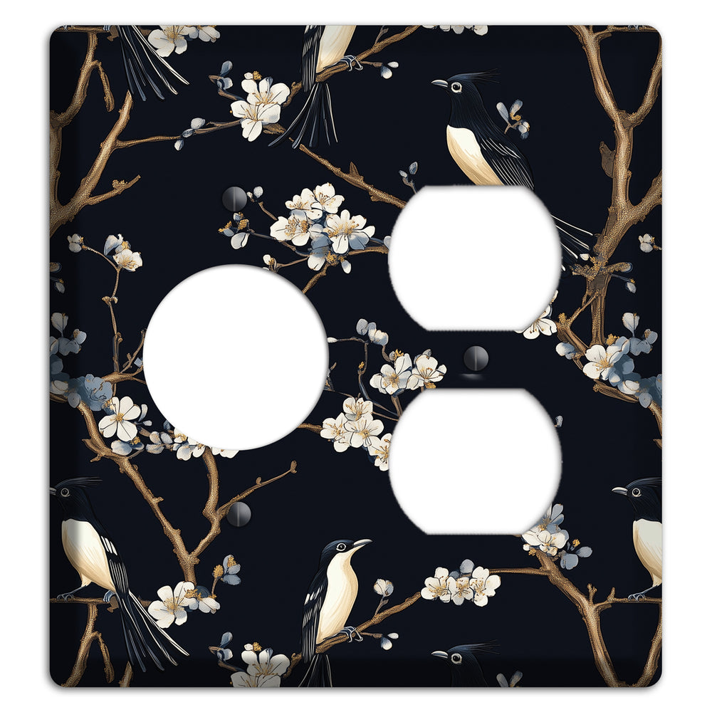 Plum Blossom Vigil Receptacle / Duplex Wallplate