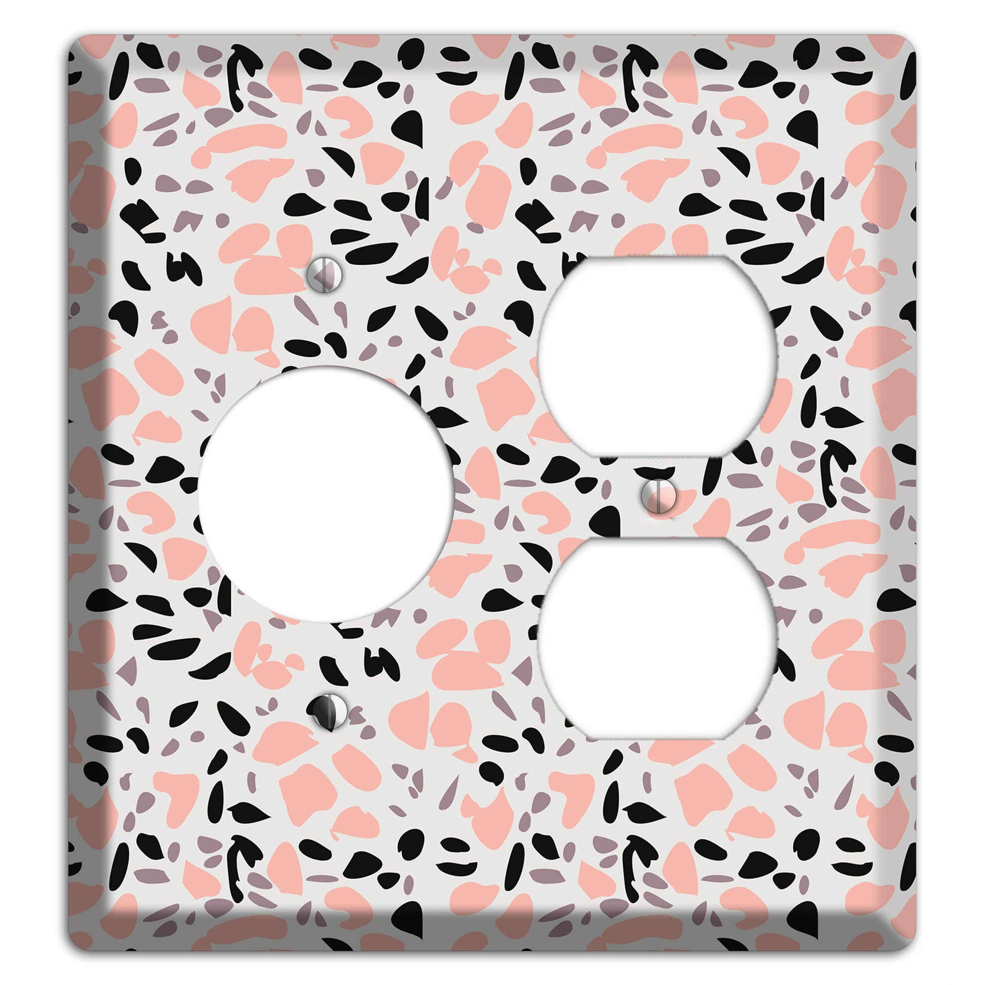 Rose Noir Confetti Receptacle / Duplex Wallplate