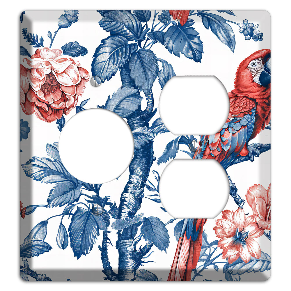Scarlet in Bloom Receptacle / Duplex Wallplate