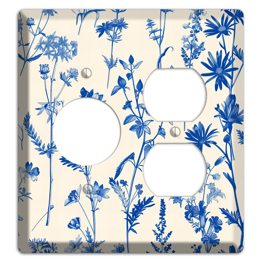 Meadow in Ink Receptacle / Duplex Wallplate