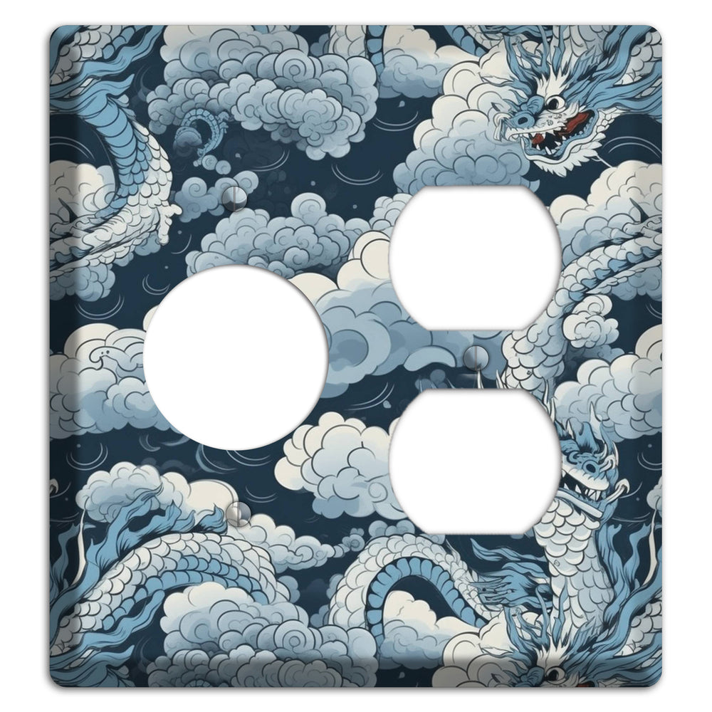 Storm Serpent Rising Receptacle / Duplex Wallplate