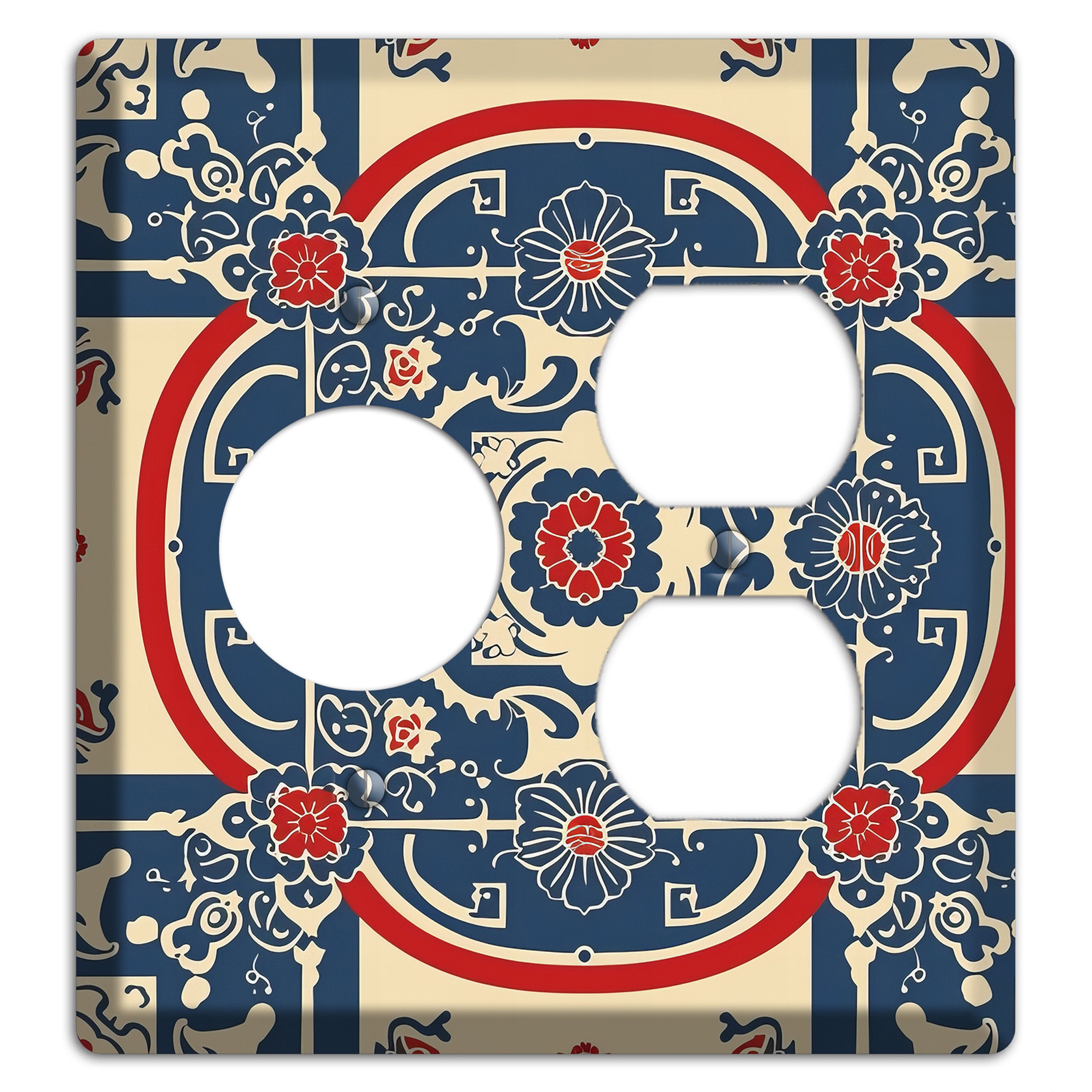 Imperial Medallion Court Receptacle / Duplex Wallplate