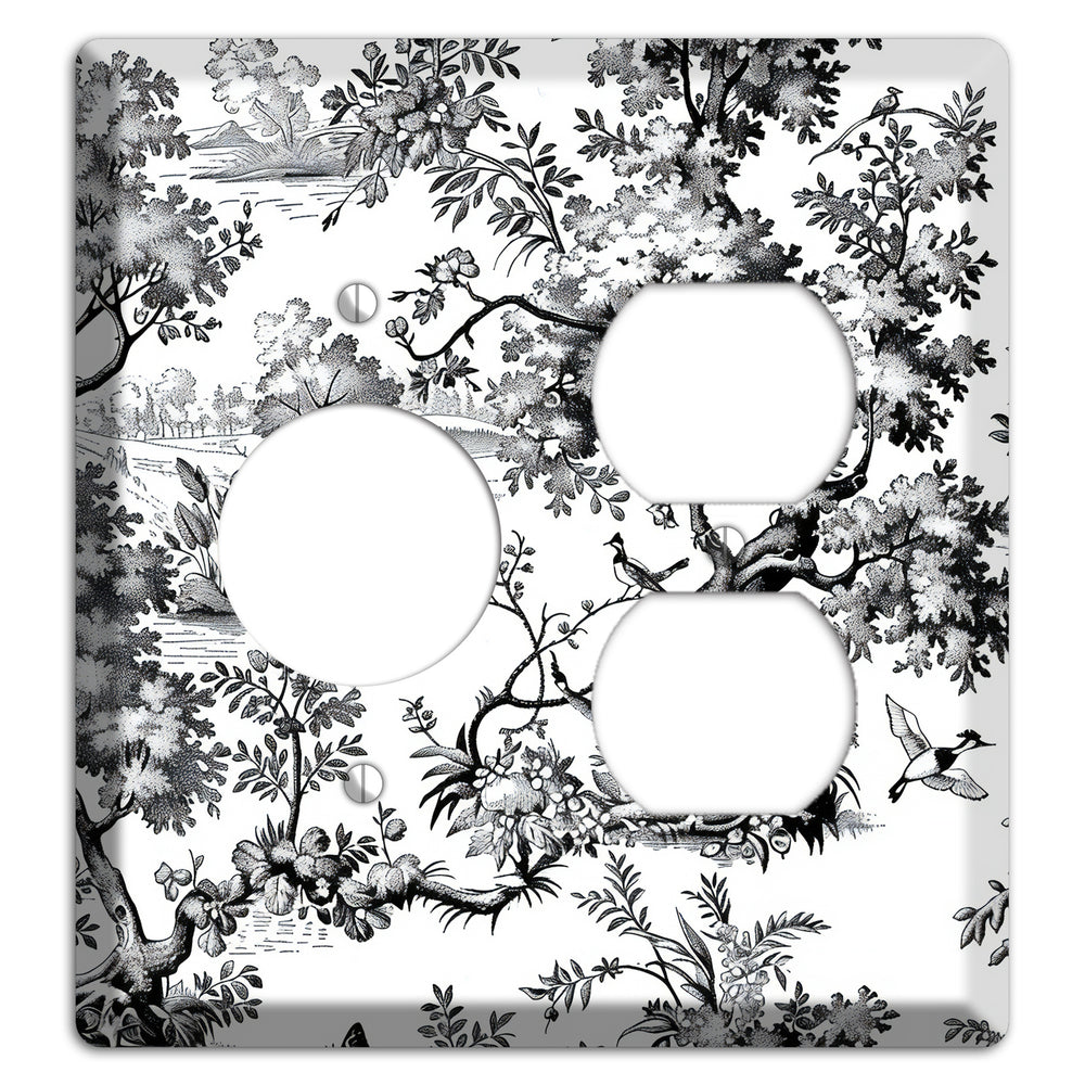 Pastoral Ink Reverie Receptacle / Duplex Wallplate