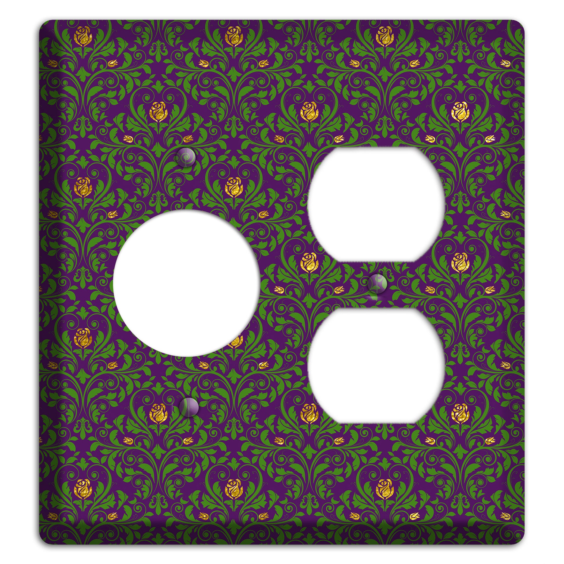 Jester’s Damask Receptacle / Duplex Wallplate