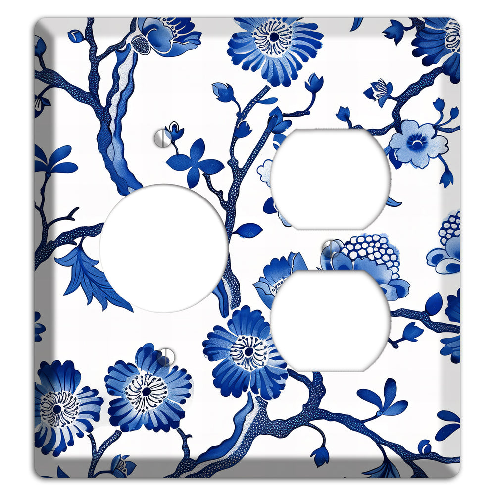 Porcelain Garden Reverie Receptacle / Duplex Wallplate