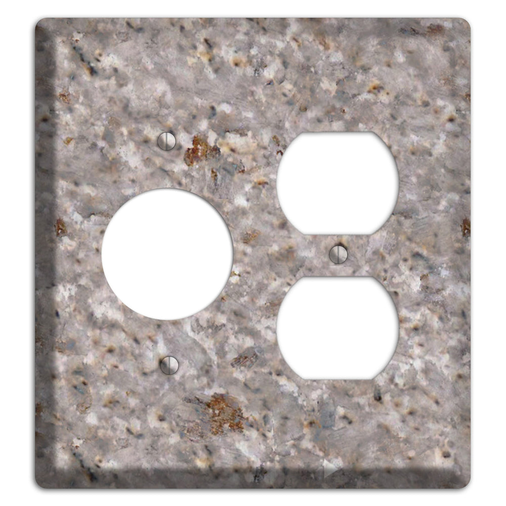 Kashmir White Granite Receptacle / Duplex Wallplate