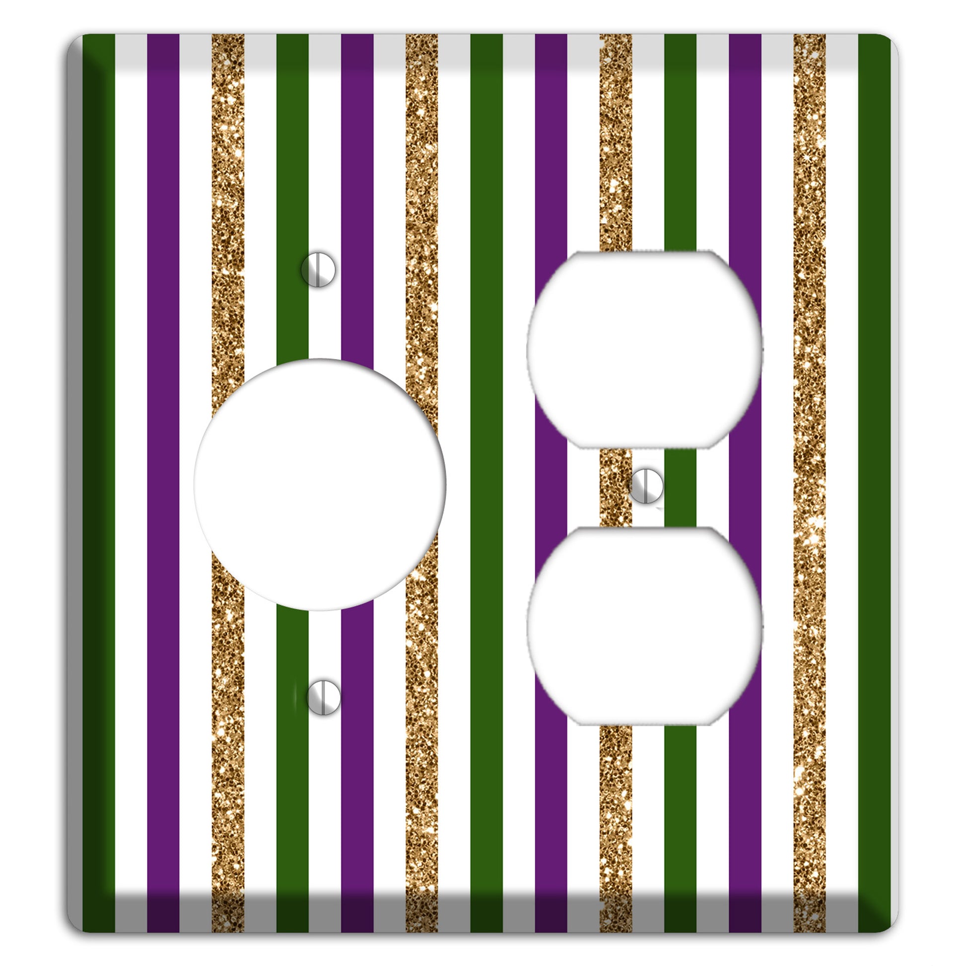 Carnival Stripes: Lumière Receptacle / Duplex Wallplate