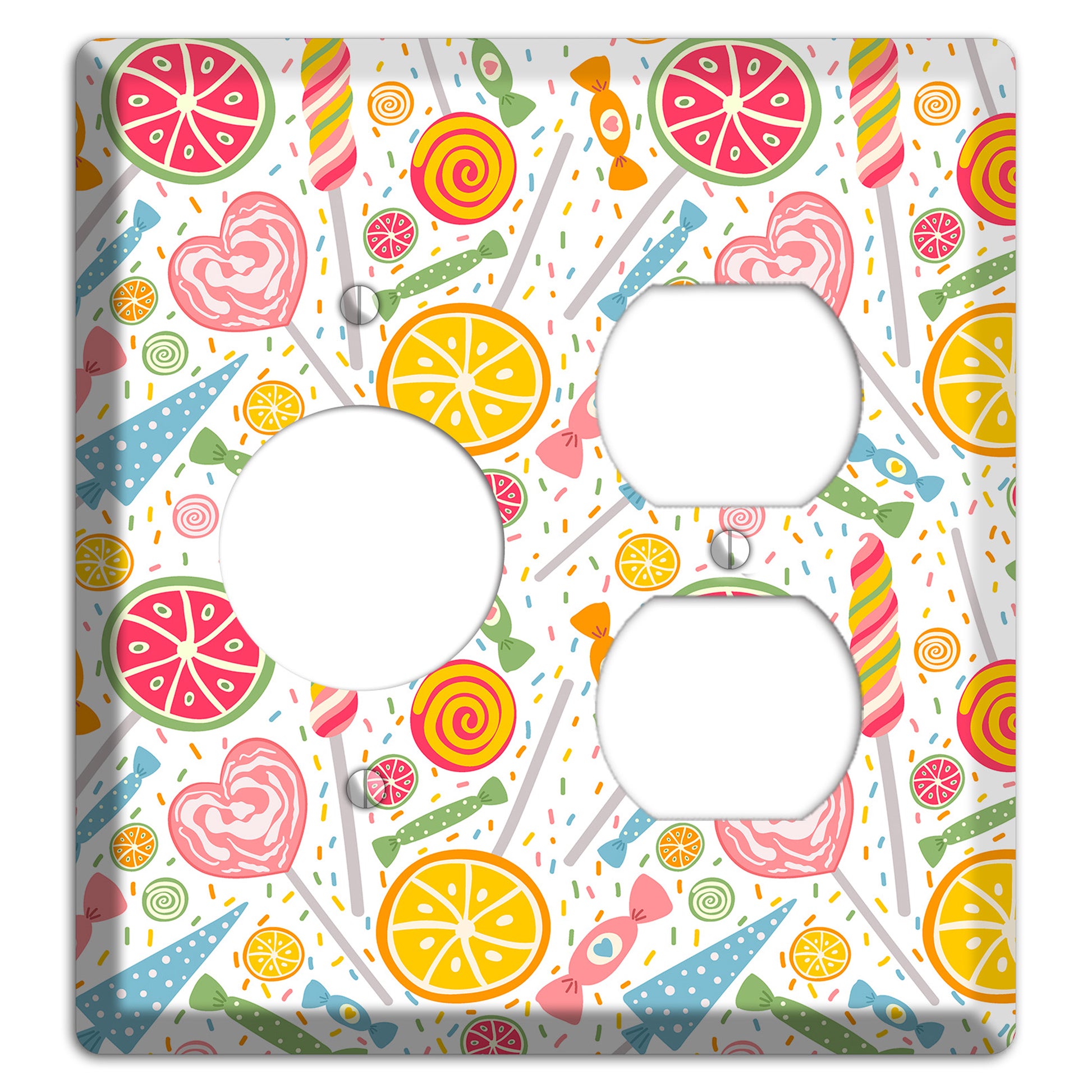 Candy Carnival (White) Receptacle / Duplex Wallplate