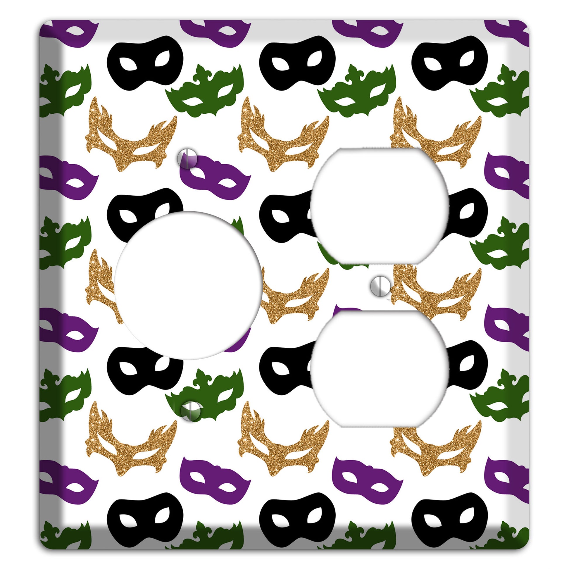 Masquerade Mosaic Receptacle / Duplex Wallplate